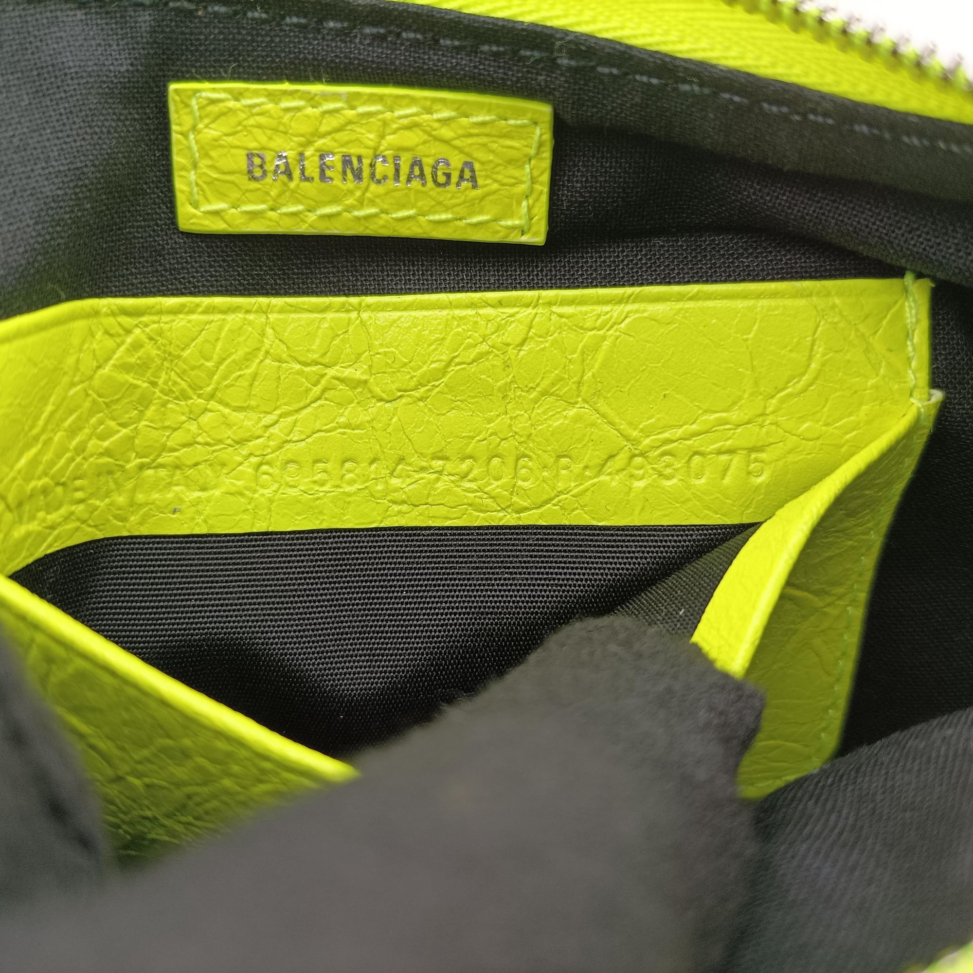 Le Cagole Green lambskin 605814-7206.R.493075ルカゴール グリーン ラムスキン 605814-7206.R.493075