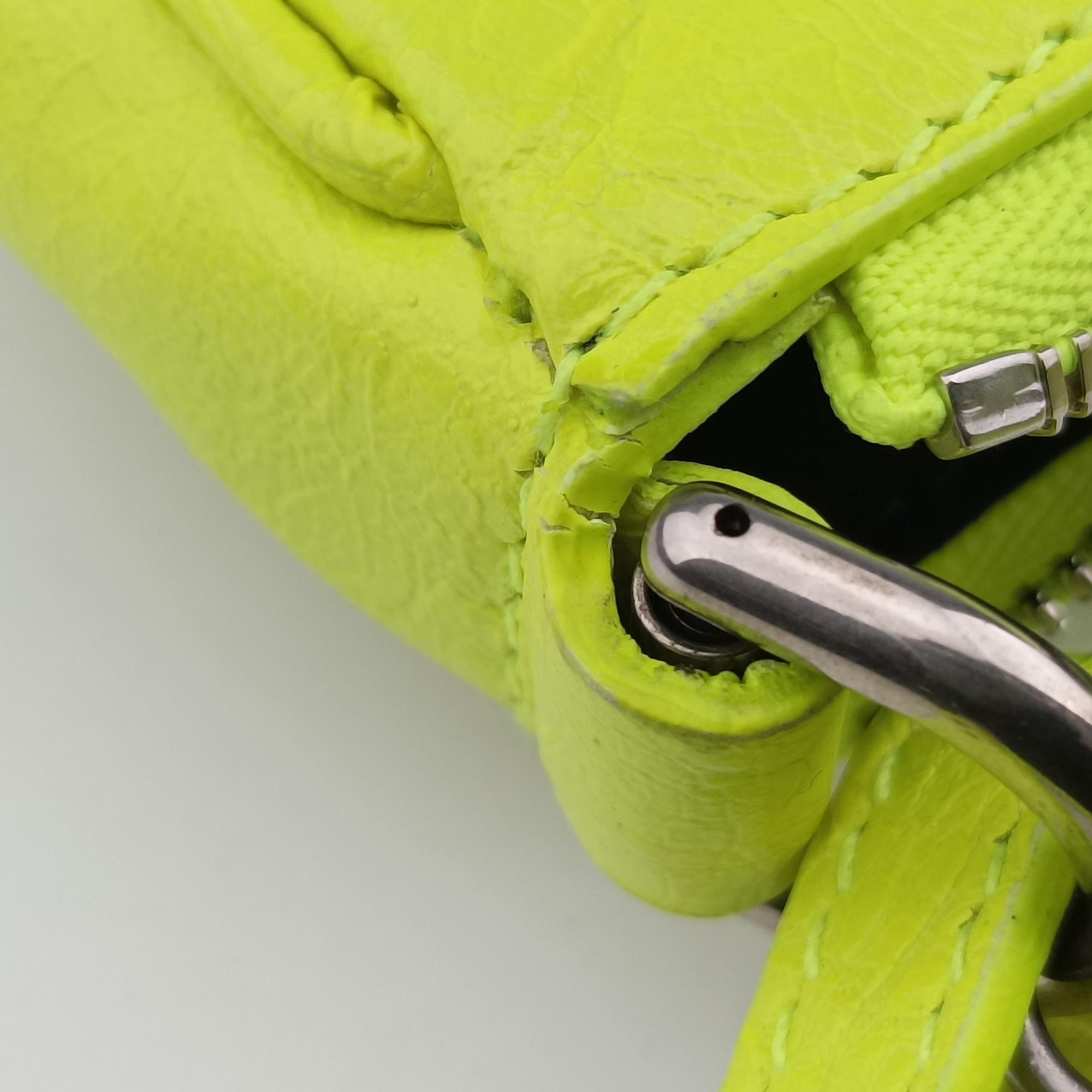 Le Cagole Green lambskin 605814-7206.R.493075ルカゴール グリーン ラムスキン 605814-7206.R.493075