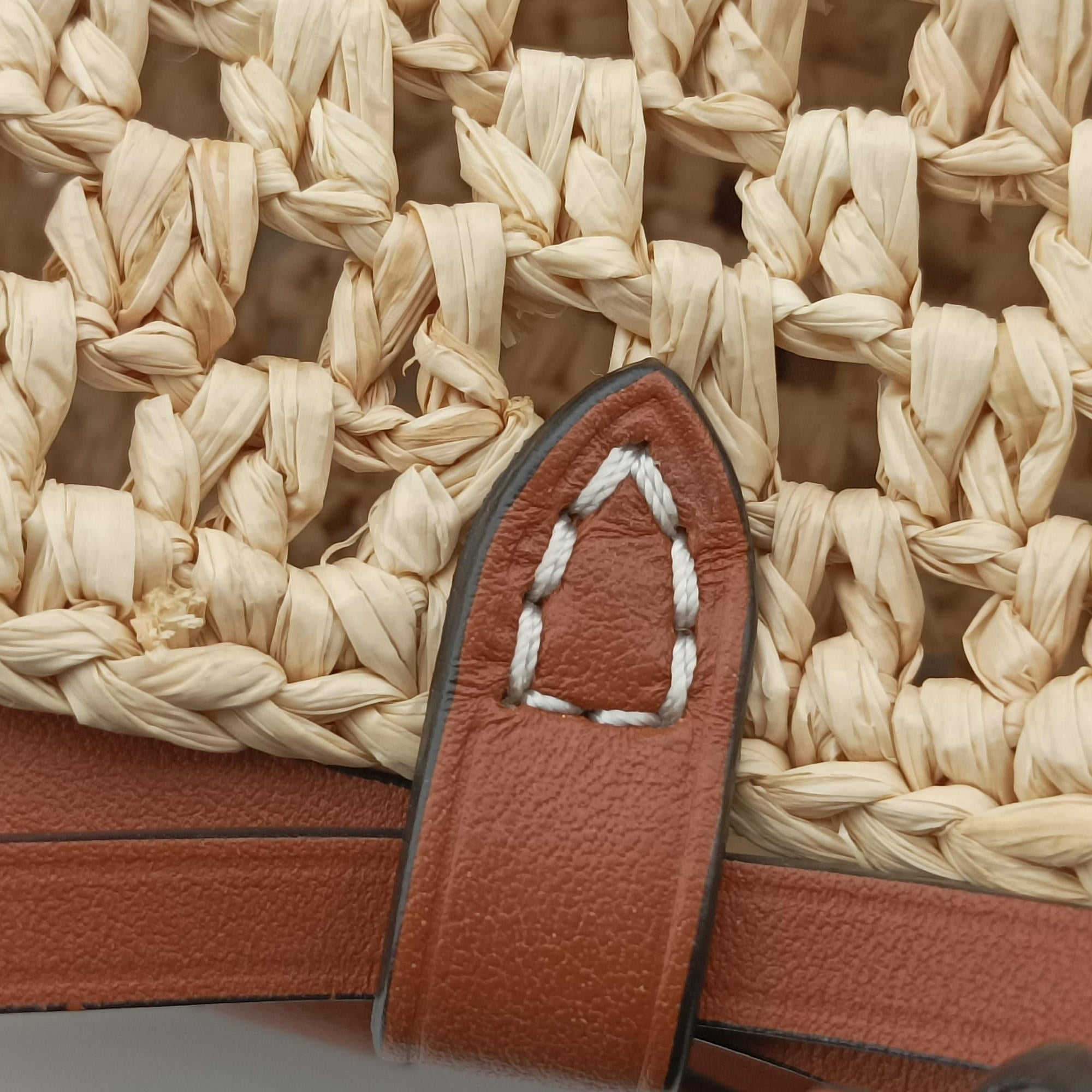 Noé Purse Beige x Brown natural raffia M83521 IC Chipノエ パース ベージュ×ブラウン ナチュラルラフィア M83521 ICチップ