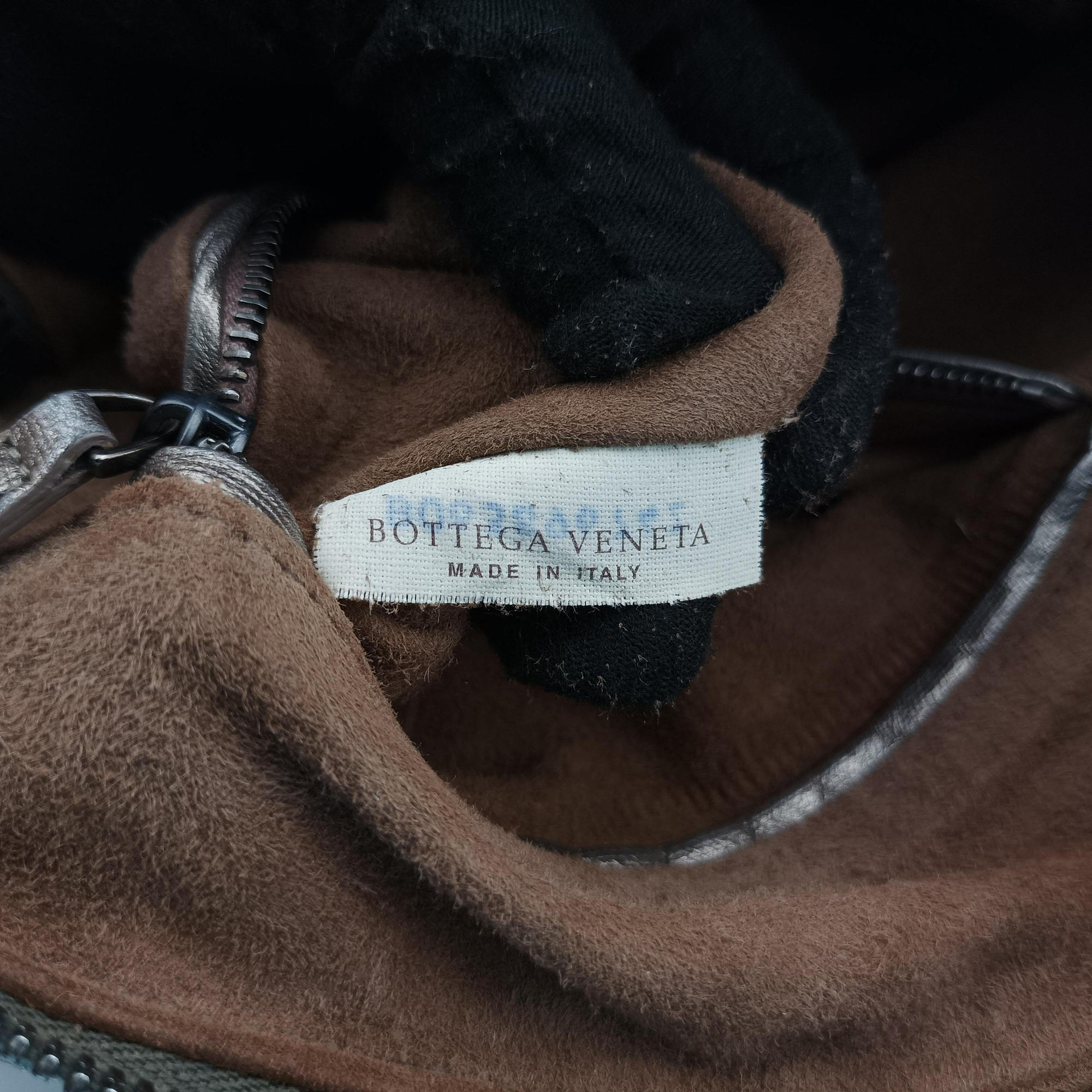 NODINI Intrecciato Silver Gray lambskin B06389674Zノディーニ イントレチャート シルバーグレー ラムスキン B06389674Z