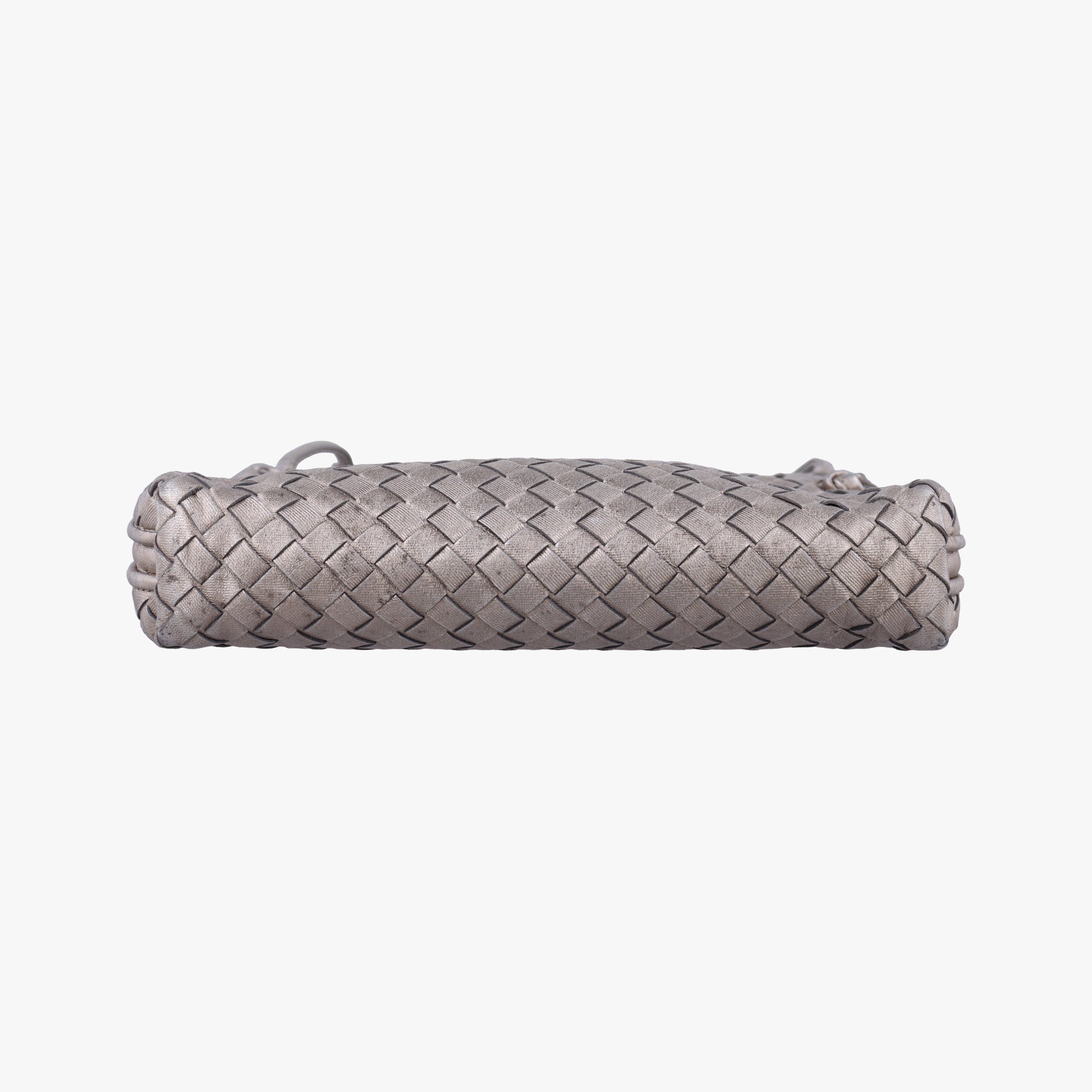 NODINI Intrecciato Silver Gray lambskin B06389674Zノディーニ イントレチャート シルバーグレー ラムスキン B06389674Z