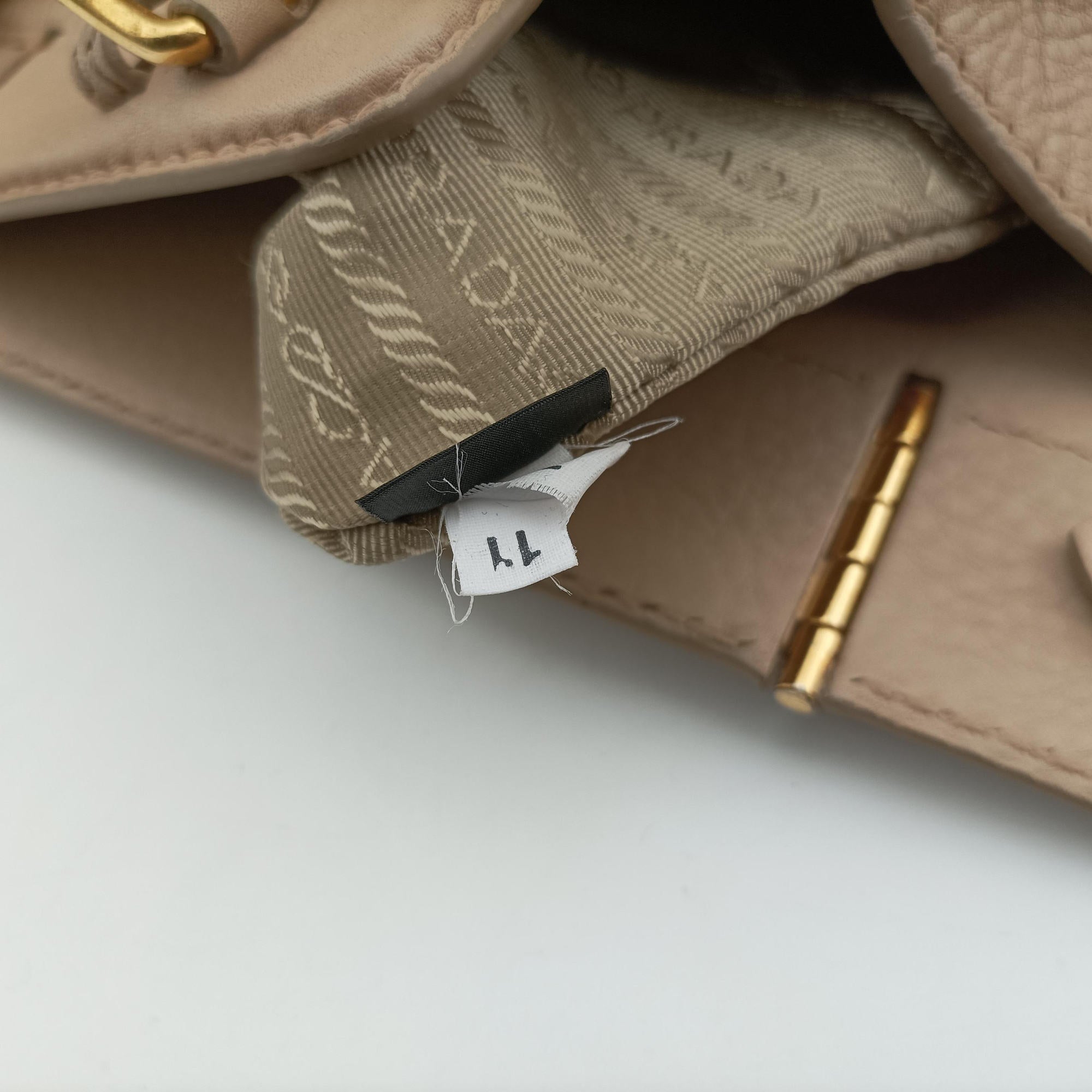 Cervo Frame Satchel Beige Leather 113セルボ フレーム サッチェル ベージュ レザー 113