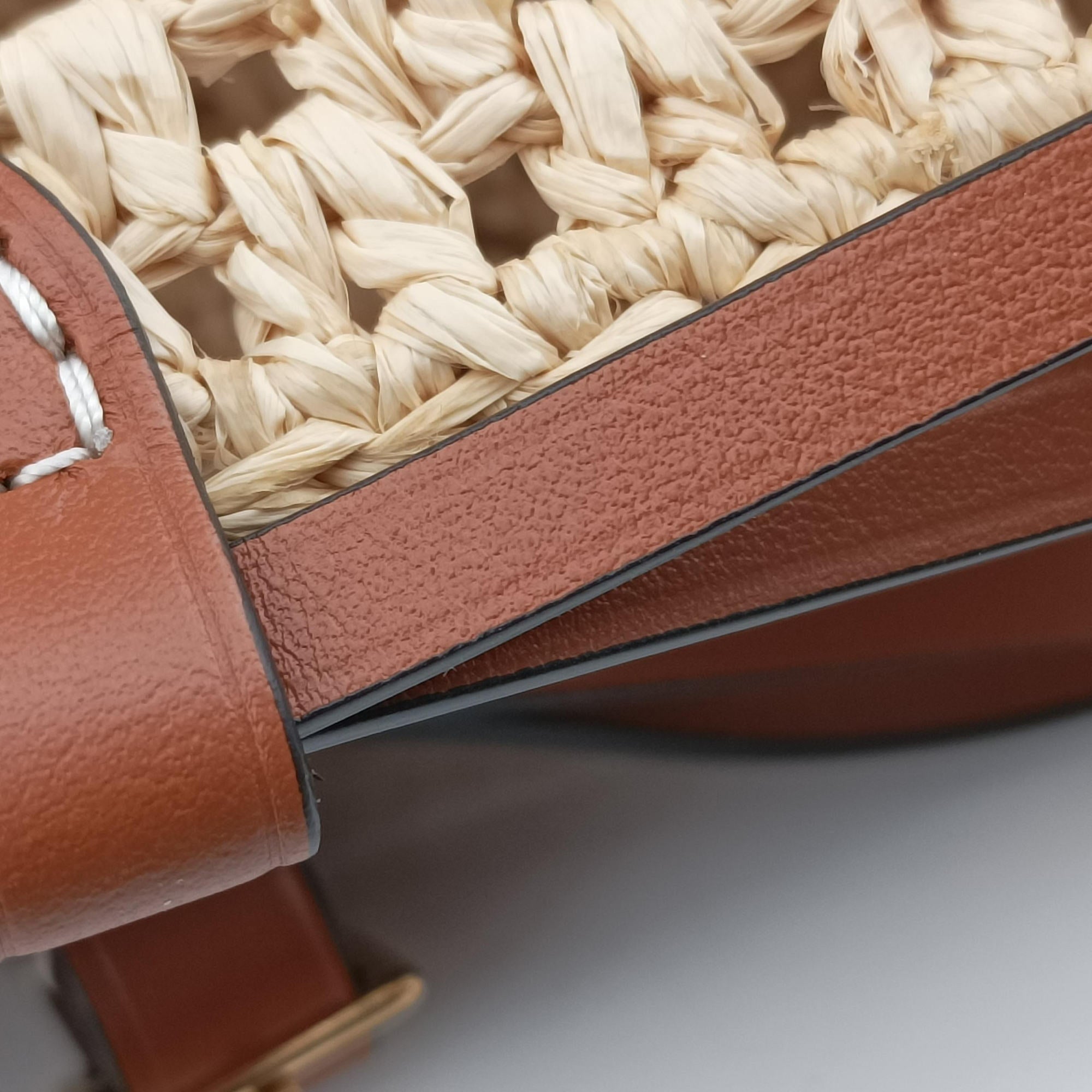 Noé Purse Beige x Brown natural raffia M83521 IC Chipノエ パース ベージュ×ブラウン ナチュラルラフィア M83521 ICチップ
