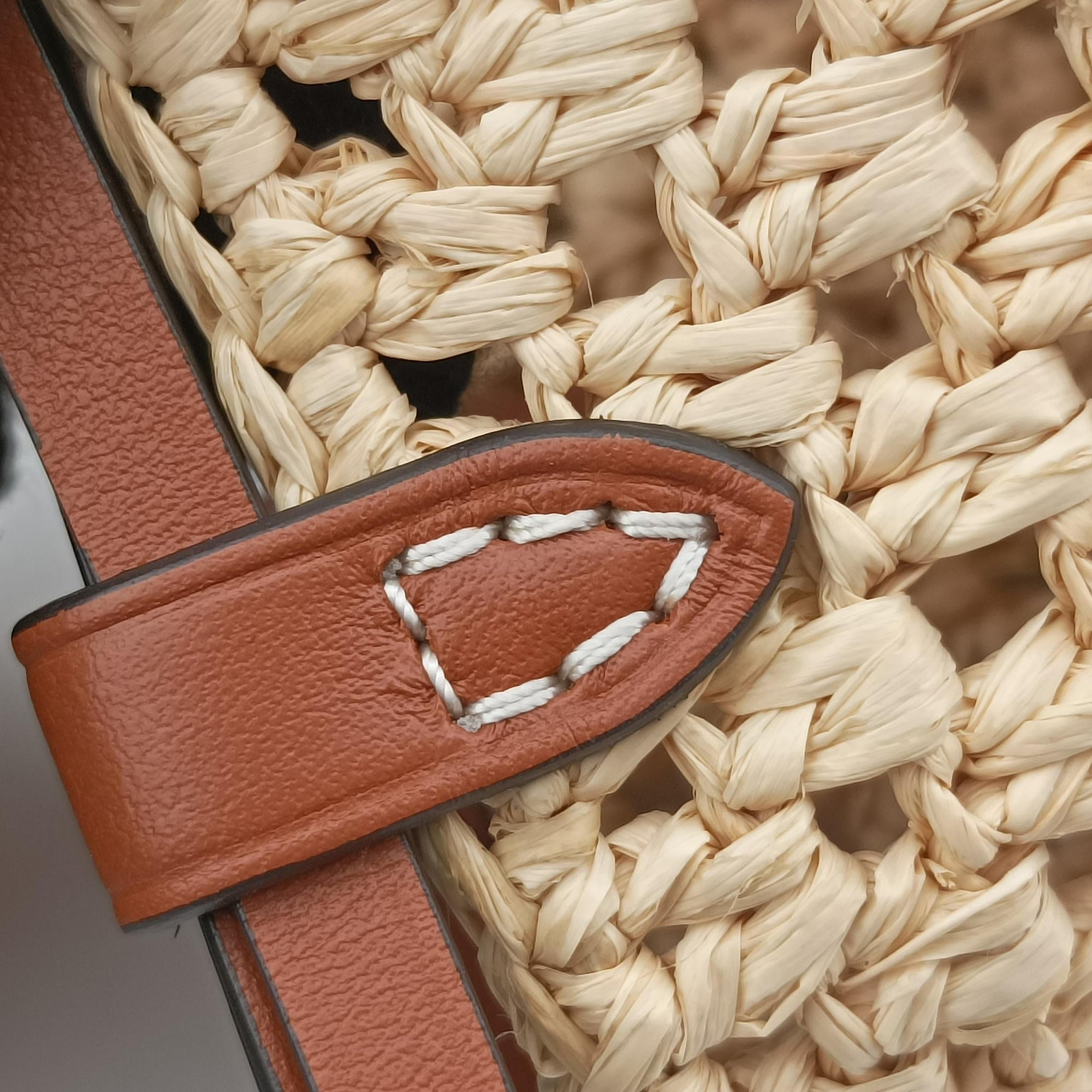 Noé Purse Beige x Brown natural raffia M83521 IC Chipノエ パース ベージュ×ブラウン ナチュラルラフィア M83521 ICチップ