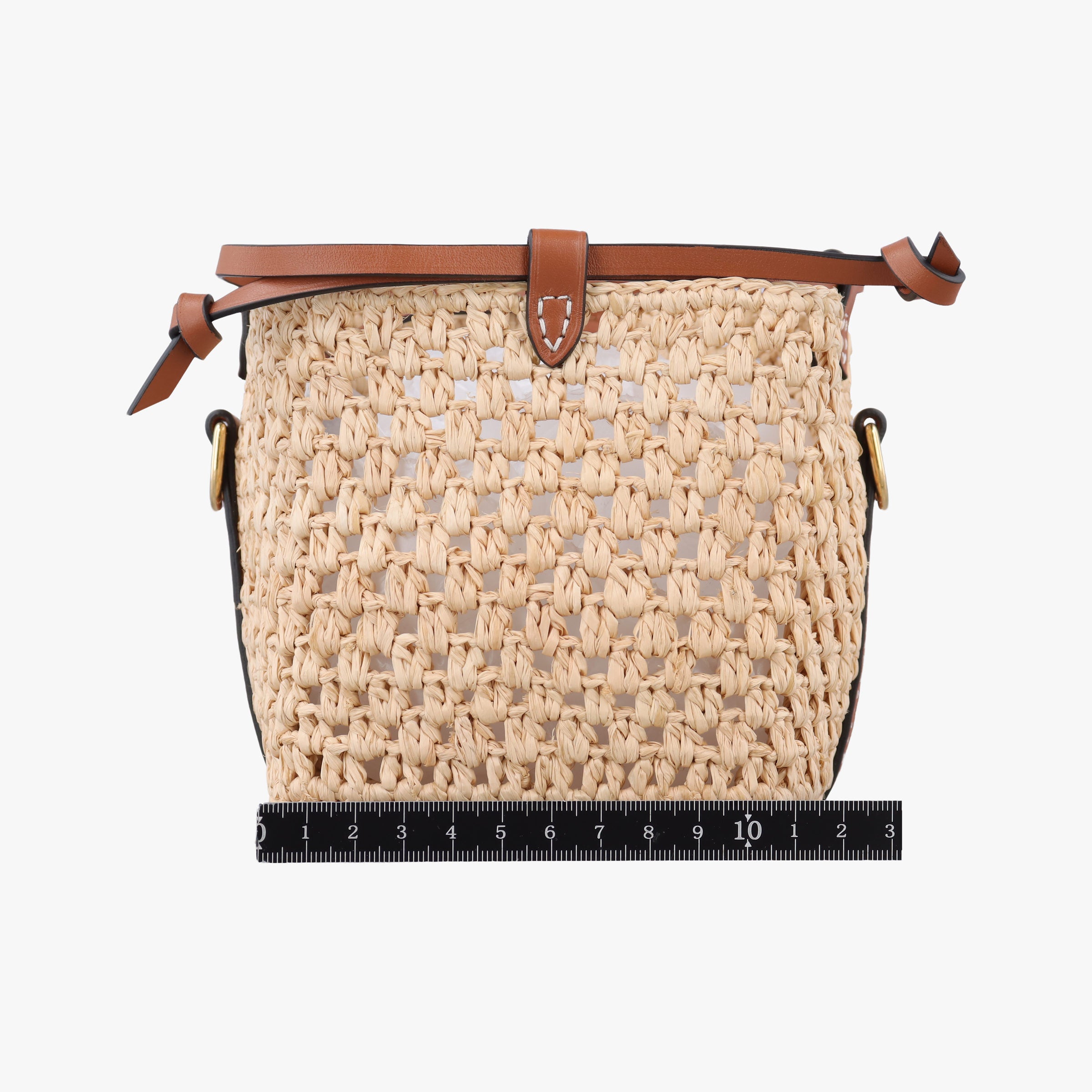 Noé Purse Beige x Brown natural raffia M83521 IC Chipノエ パース ベージュ×ブラウン ナチュラルラフィア M83521 ICチップ