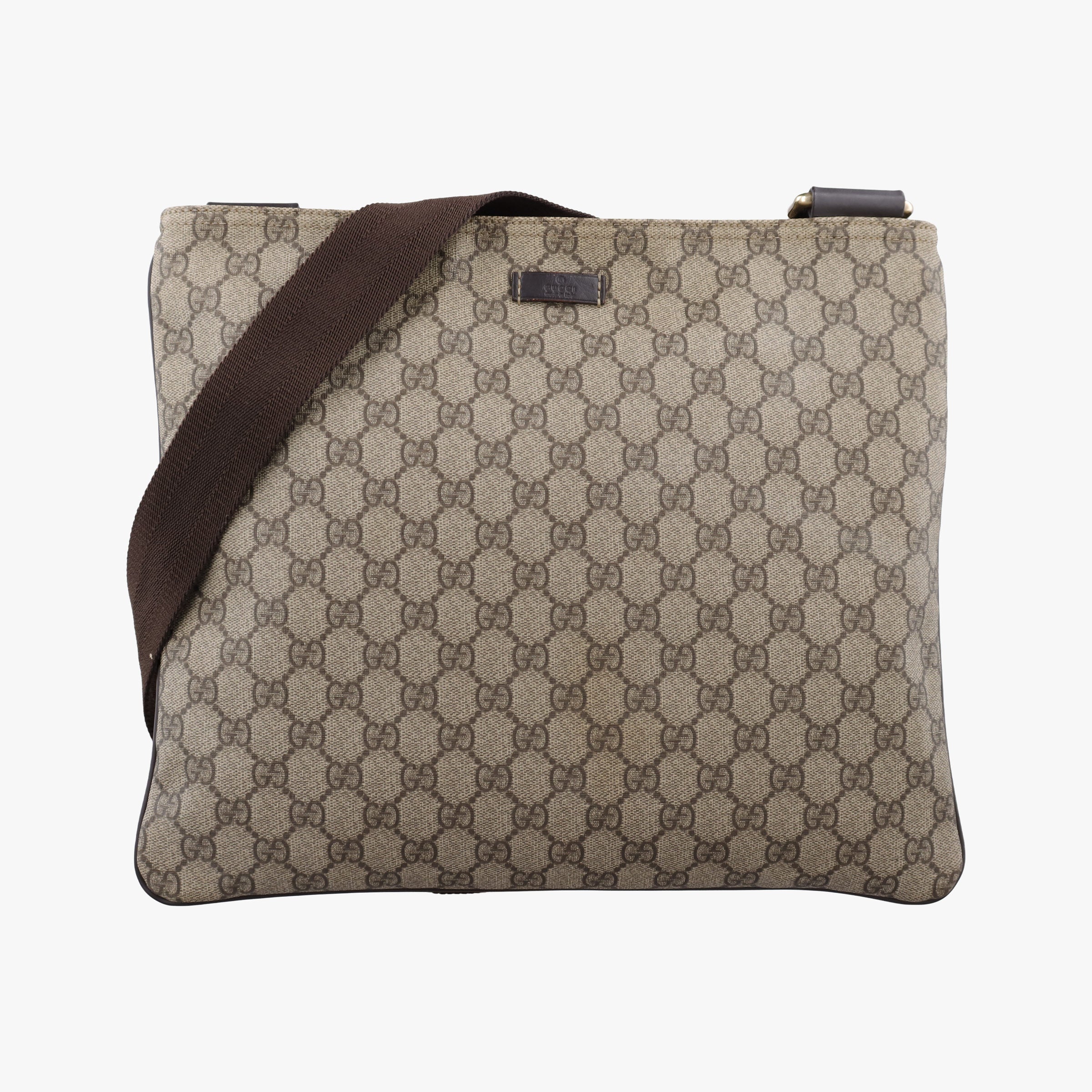 GG Plus GG Supreme Beige×Brown PVC coated canvas 201446 D6121252GGプラス GGスプリーム ベージュ×ブラウン PVCコーティングキャンバス 201446 D6121252