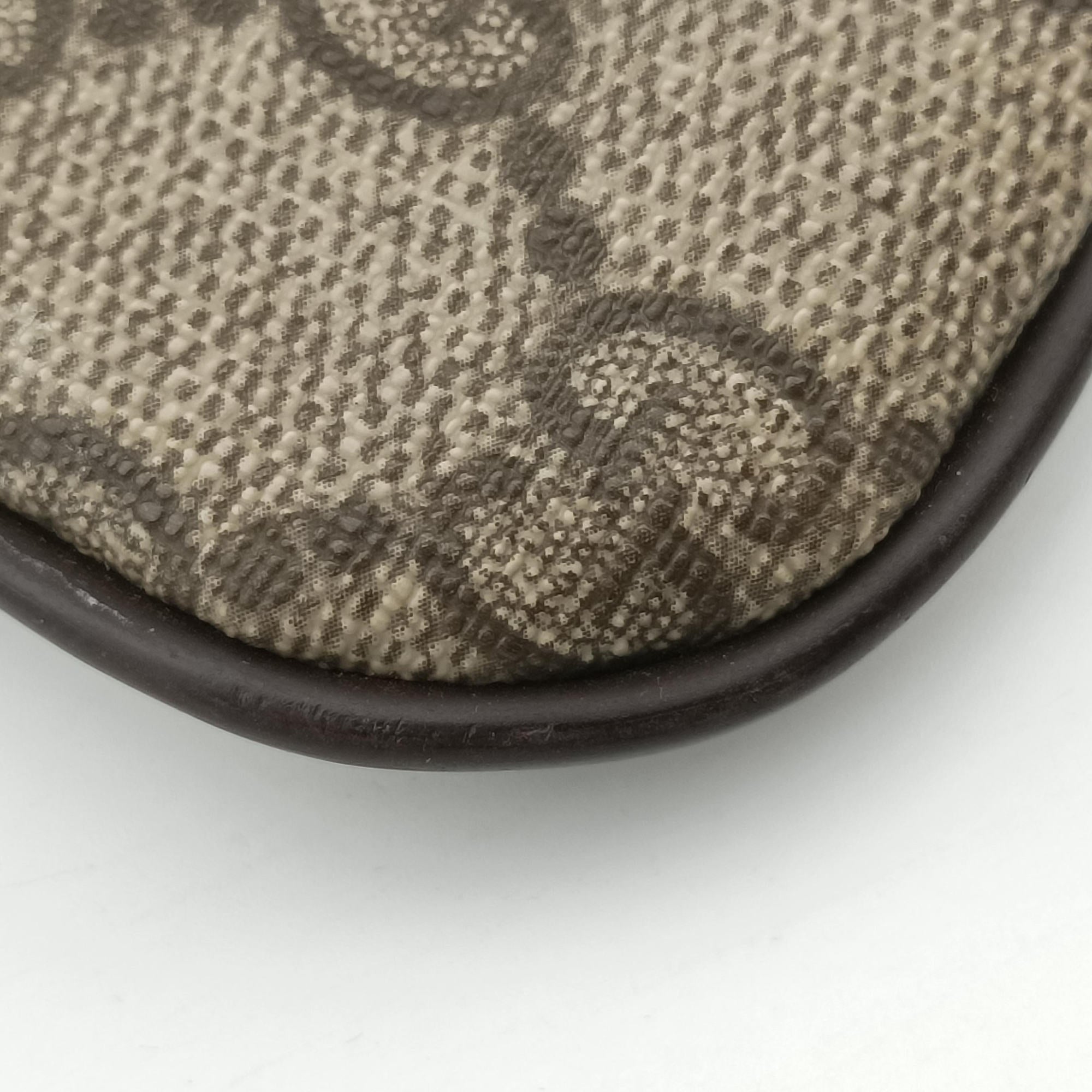 GG Plus GG Supreme Beige×Brown PVC coated canvas 201446 D6121252GGプラス GGスプリーム ベージュ×ブラウン PVCコーティングキャンバス 201446 D6121252