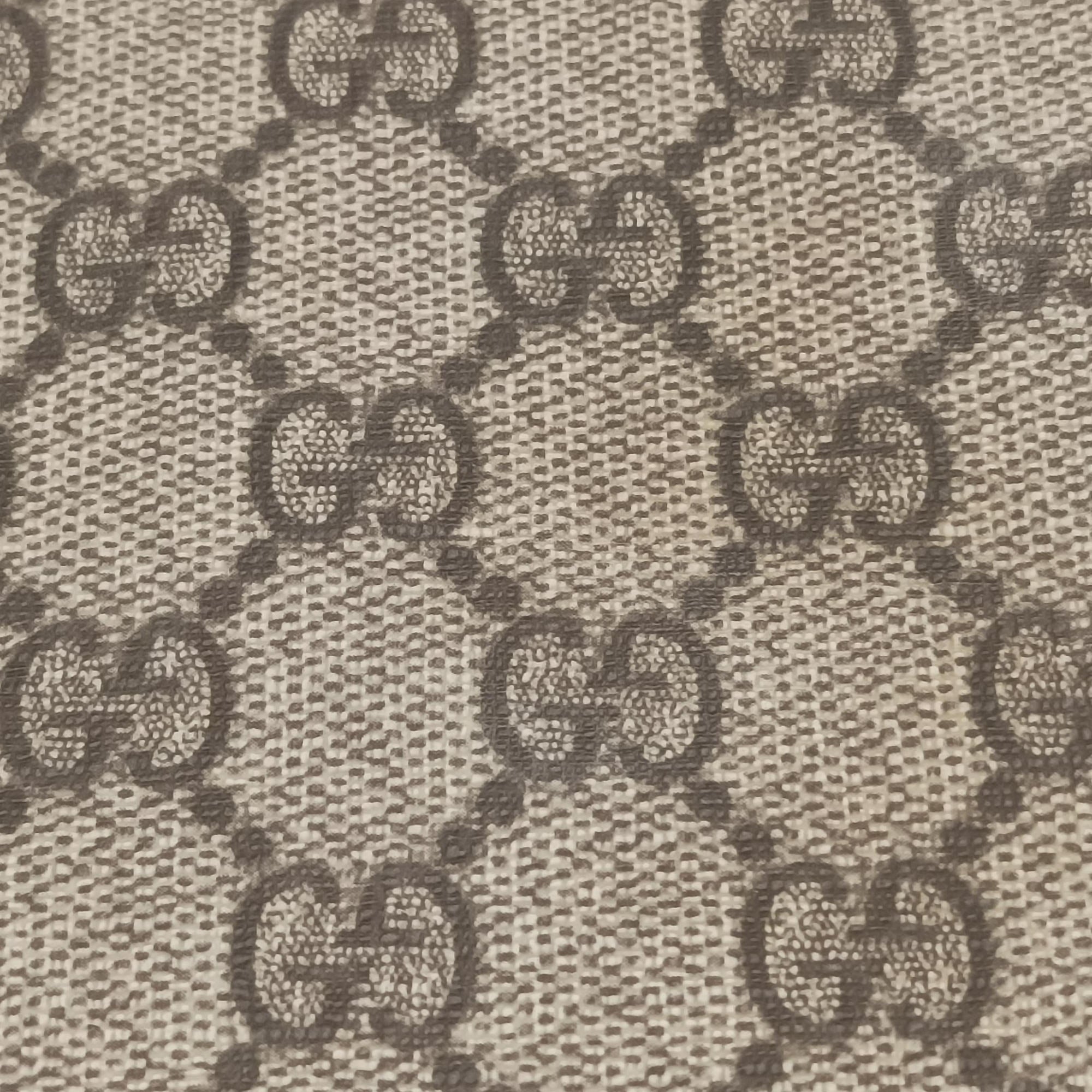 GG Plus GG Supreme Beige×Brown PVC coated canvas 201446 D6121252GGプラス GGスプリーム ベージュ×ブラウン PVCコーティングキャンバス 201446 D6121252