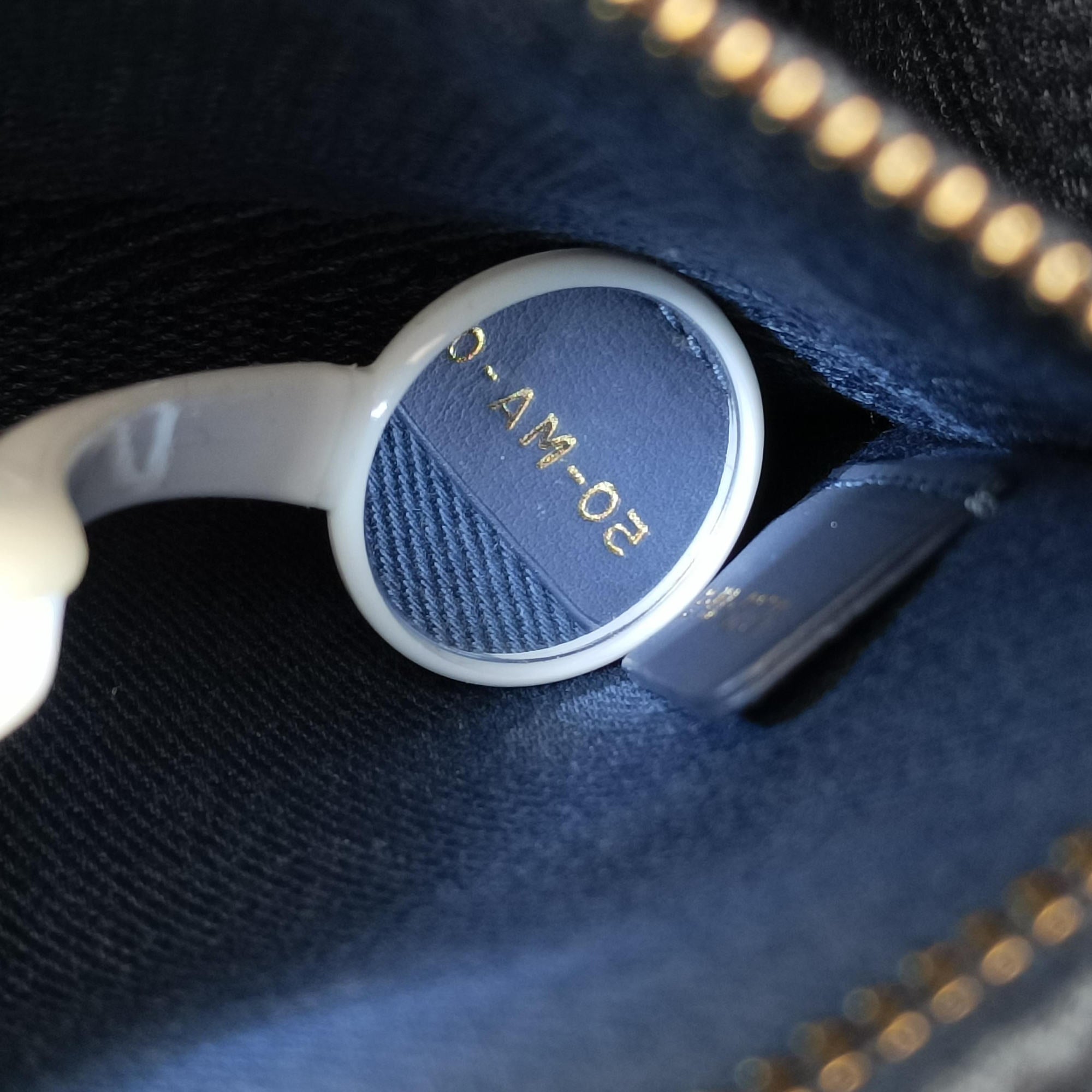 Lady Dior Navy Jacquard 50-MA-0270レディディオール ネイビー ジャガード 50-MA-0270