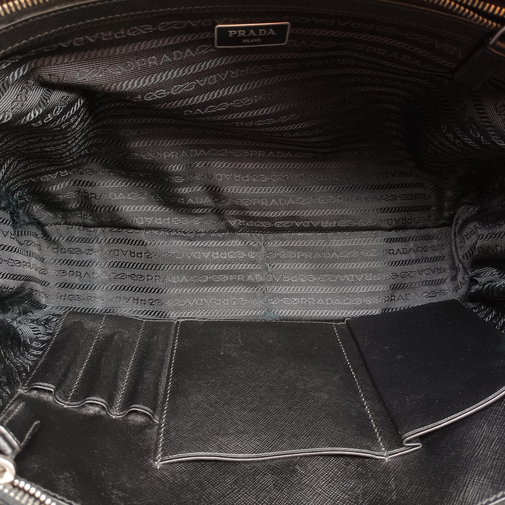 business bag briefcase Black SAFFIANO Leather 2VE363 58/F 173ビジネスバッグ ブリーフケース ブラック サフィアーノレザー 2VE363 58/F 173