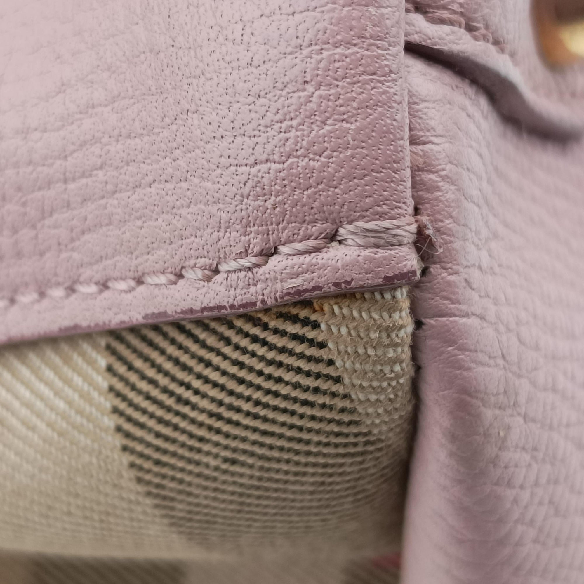 House Check The Banner Pink Leather × canvas ITCF&10SCAハウスチェック バナー ピンク レザー×キャンバス ITCF&10SCA