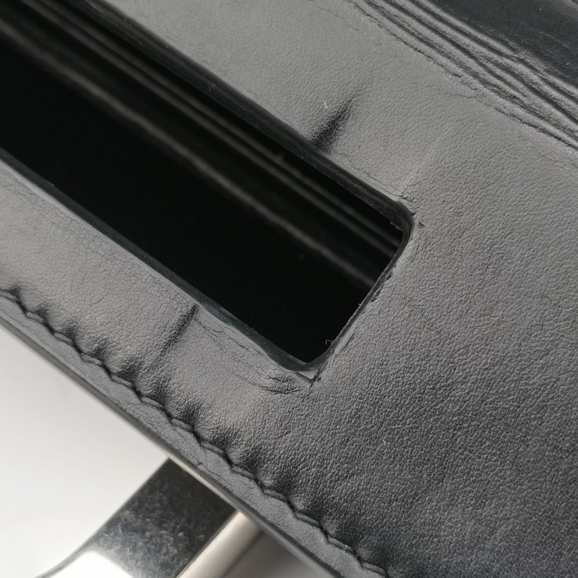 Padded Messenger Mini Trunk Black lambskin IC Chipパデッド メッセンジャー ミニトランク ブラック ラムスキン ICチップ