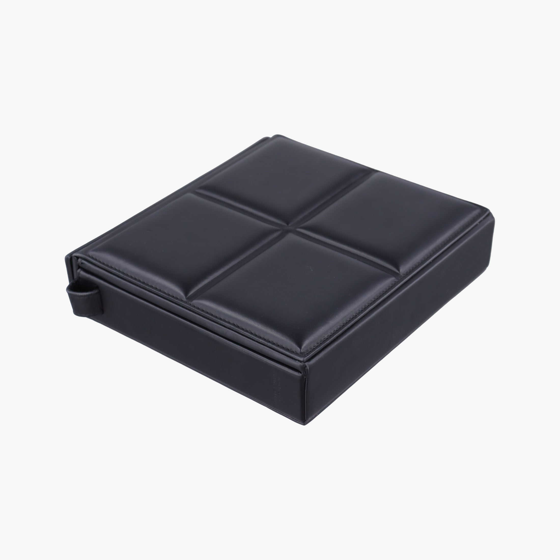 Padded Messenger Mini Trunk Black lambskin IC Chipパデッド メッセンジャー ミニトランク ブラック ラムスキン ICチップ