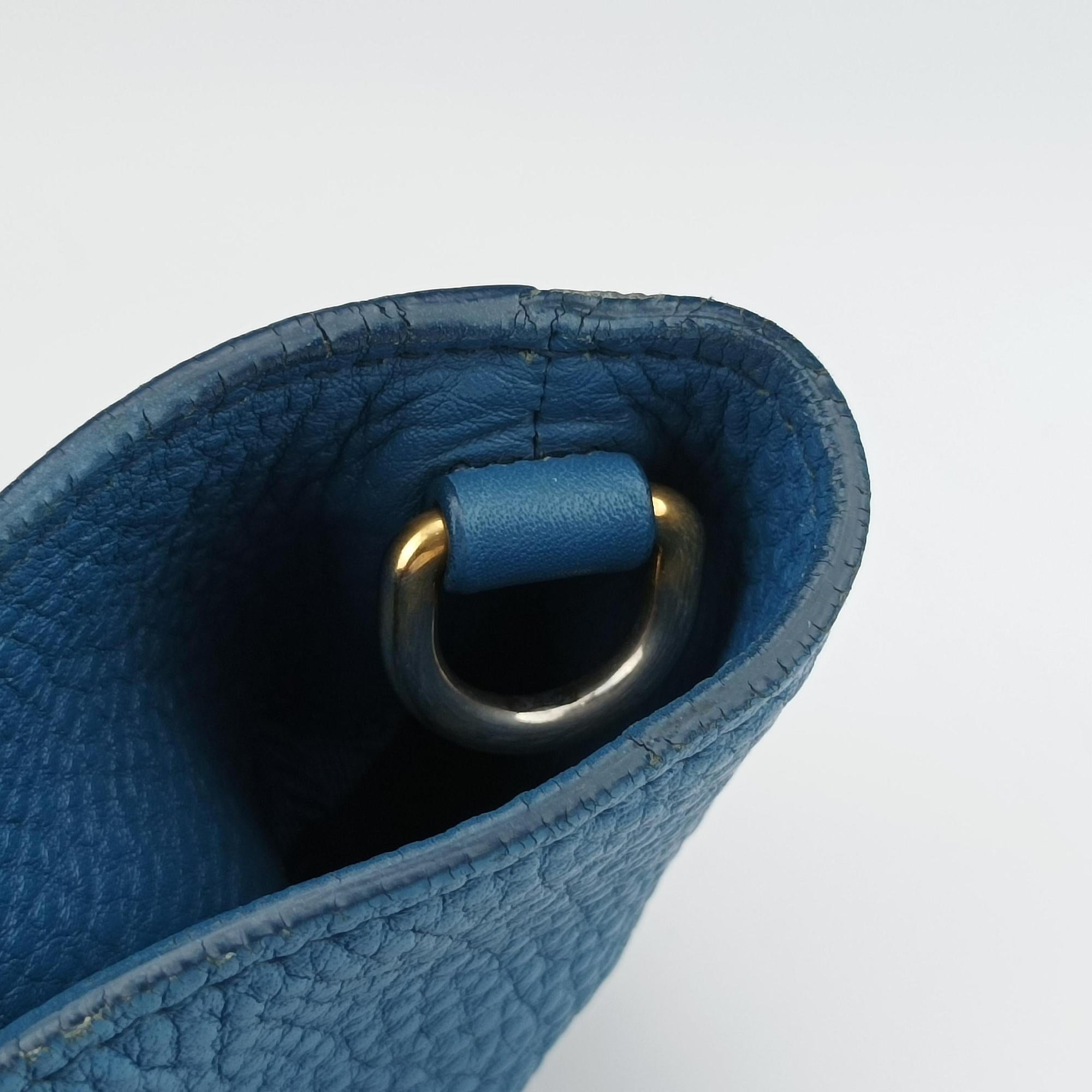 Vitello Phoenix Blue Leather BN1713 102ヴィテロ フェニックス ブルー レザー BN1713 102