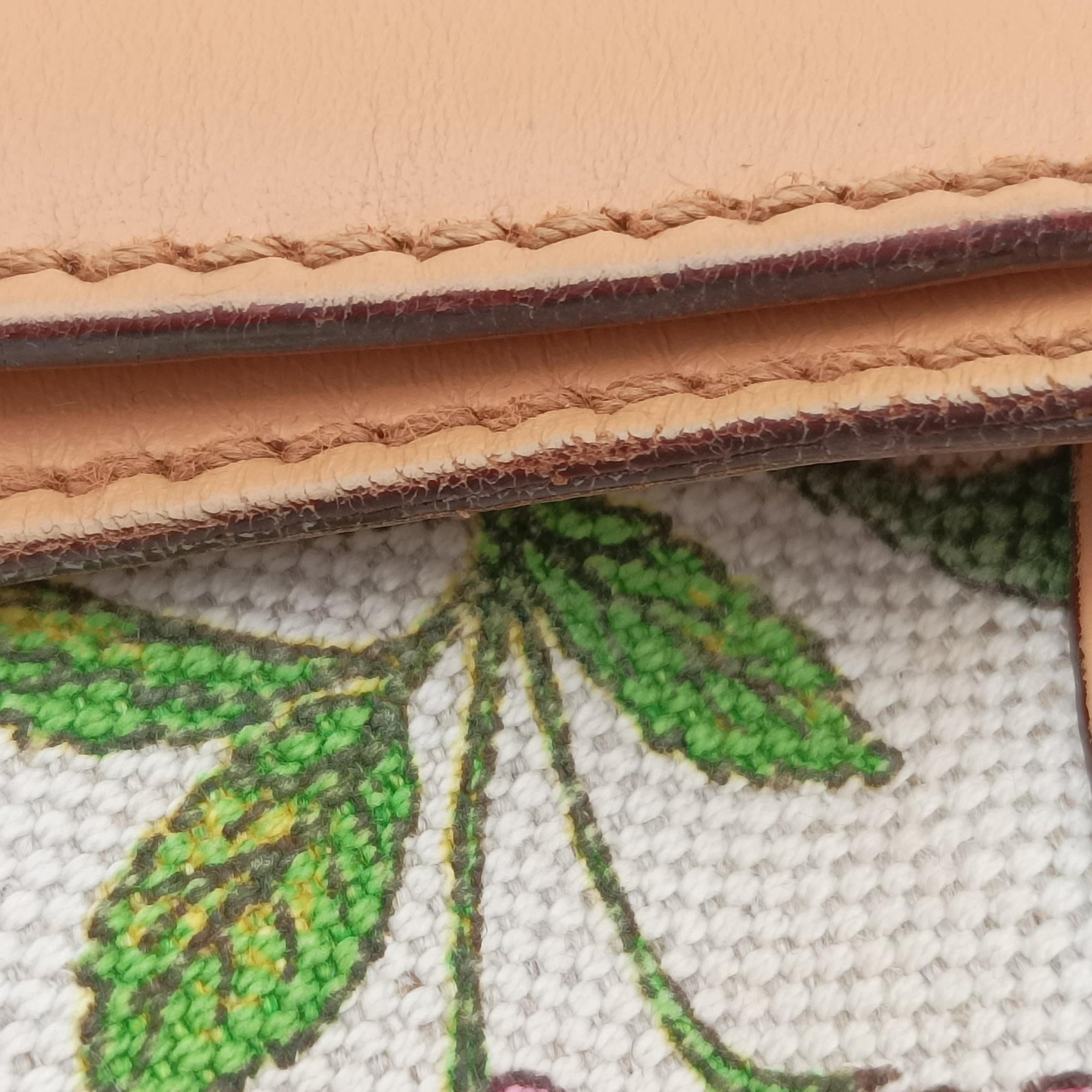 Horsebit Hobo Ivory×Pink×Multicolor canvas×leather 137388 ホースビット ホーボー アイボリー×ピンク×マルチカラー キャンバス×レザー 137388
