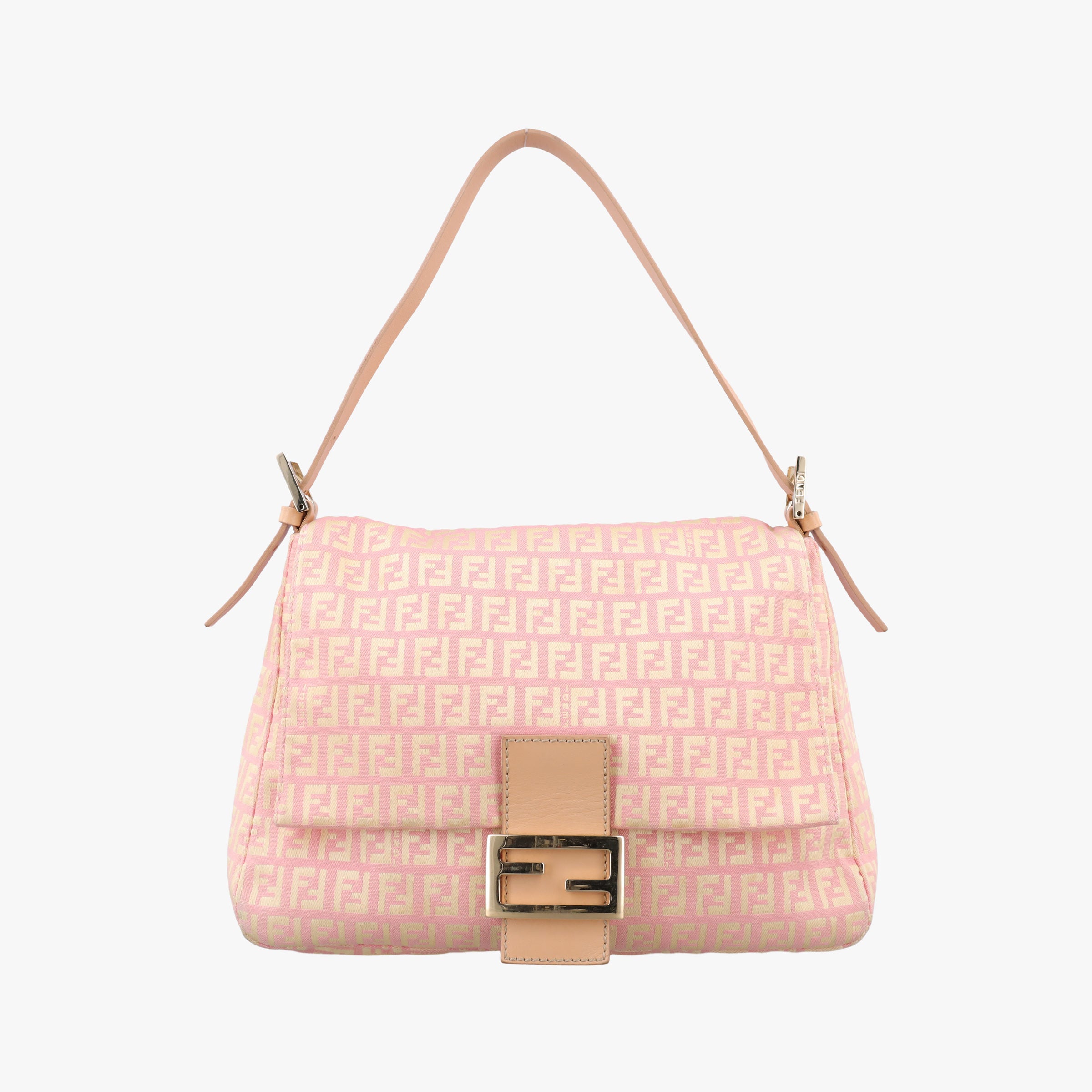 Mama Baguette Zucchino PinkxBeige Canvas 8BR001 Lot number unknownマンマバケット ズッキーノ柄 ピンクxベージュ キャンバス 8BR001 製番不明