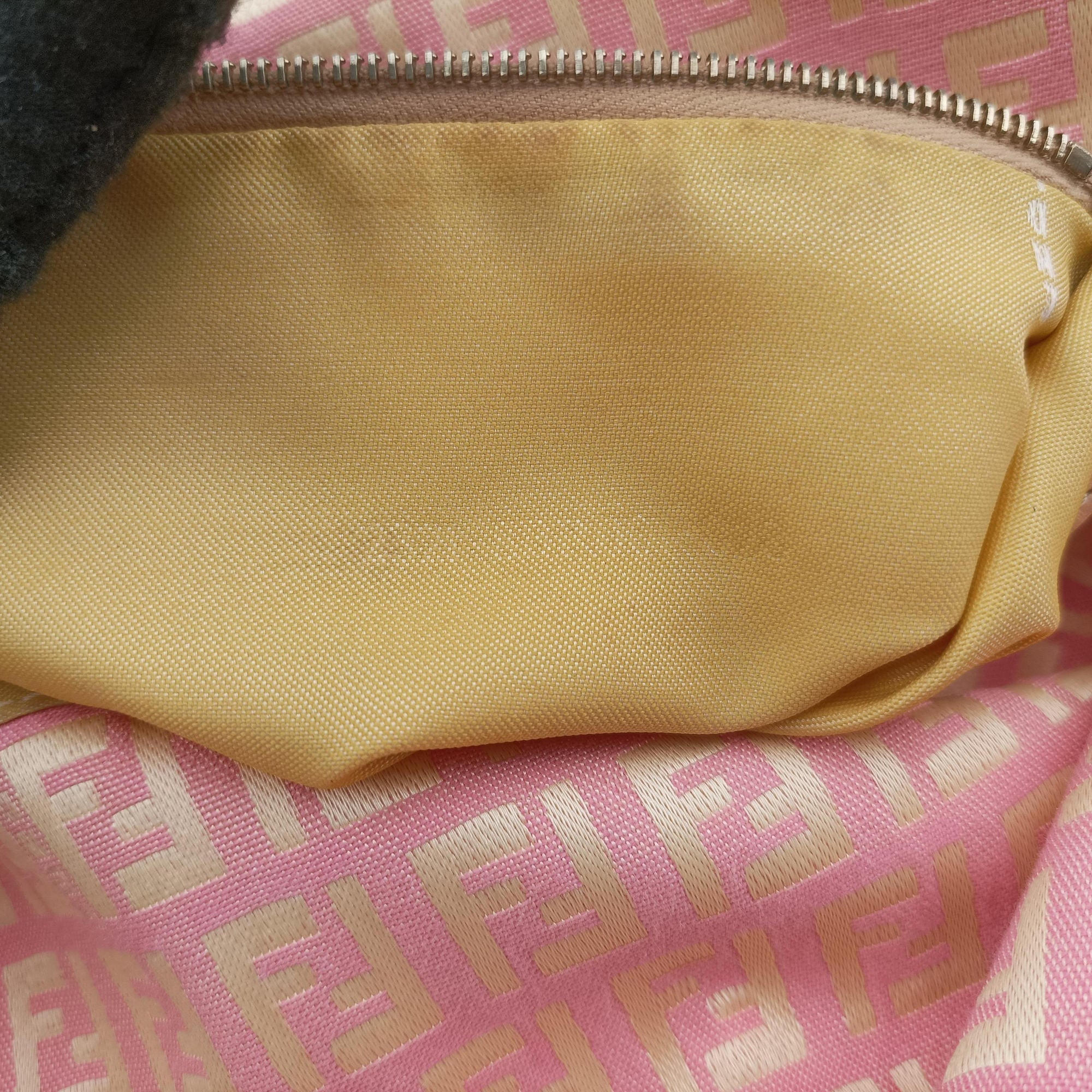 Mama Baguette Zucchino PinkxBeige Canvas 8BR001 Lot number unknownマンマバケット ズッキーノ柄 ピンクxベージュ キャンバス 8BR001 製番不明