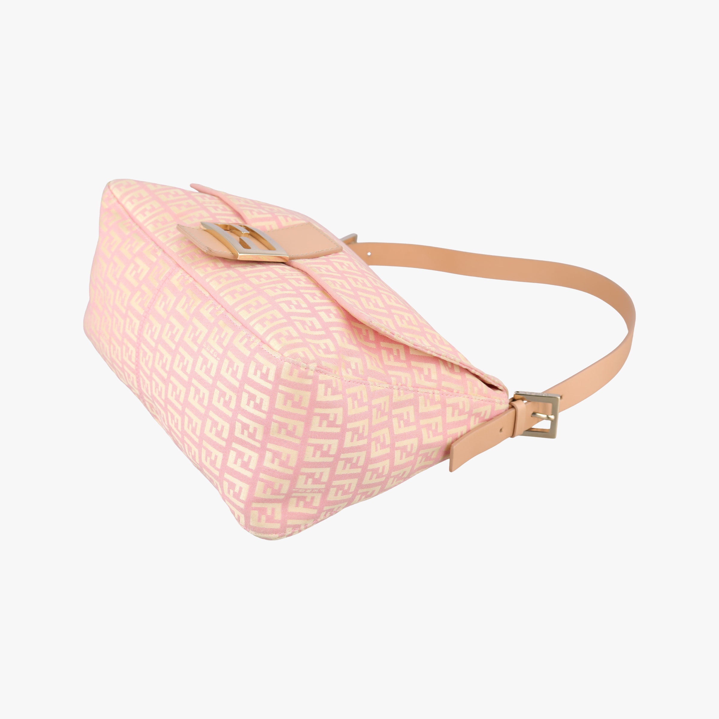 Mama Baguette Zucchino PinkxBeige Canvas 8BR001 Lot number unknownマンマバケット ズッキーノ柄 ピンクxベージュ キャンバス 8BR001 製番不明