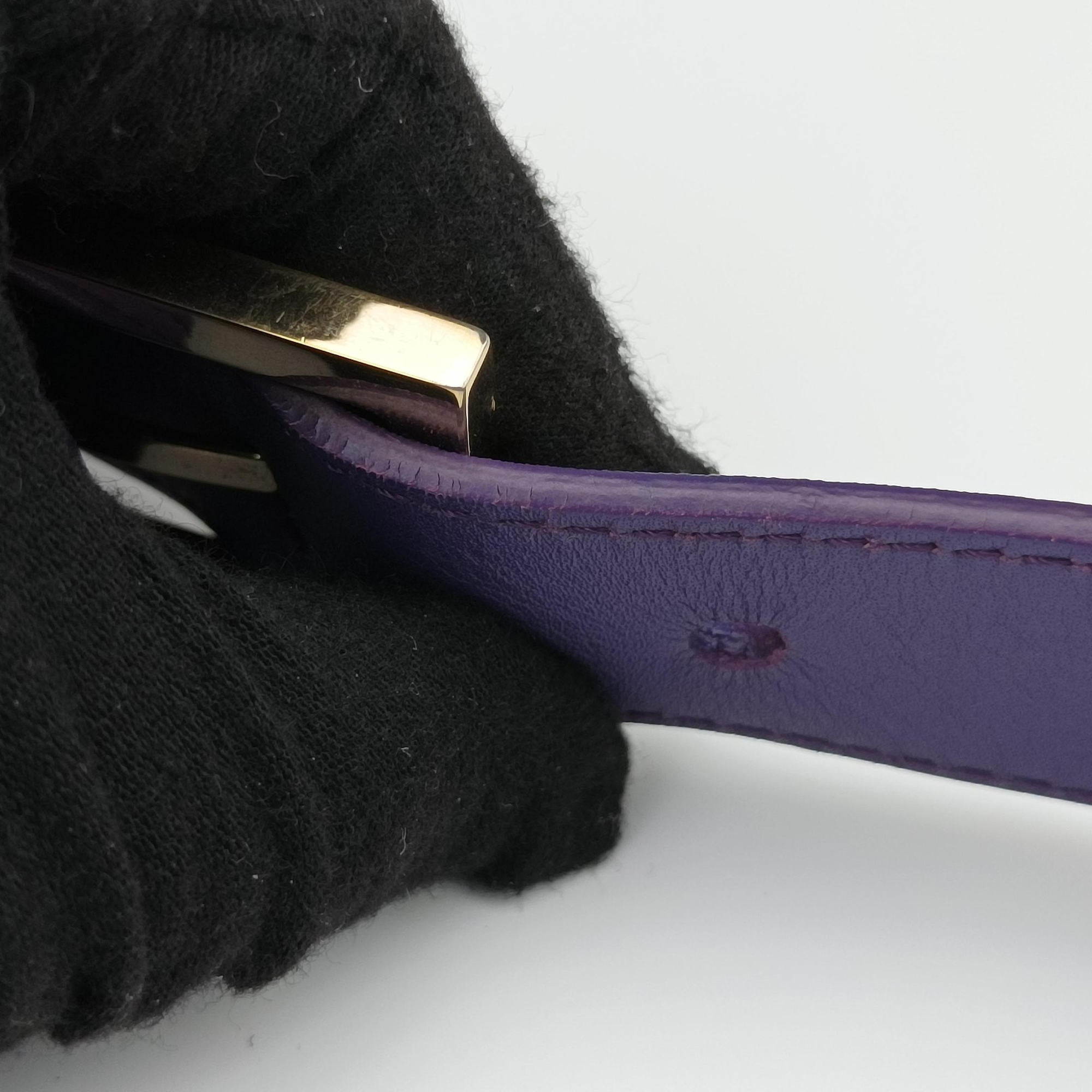 BAGUETTE Purple Leather 8BT180 8BT180-FQ5 119-2566マンマバケット パープル レザー 8BT180 8BT180-FQ5 119-2566