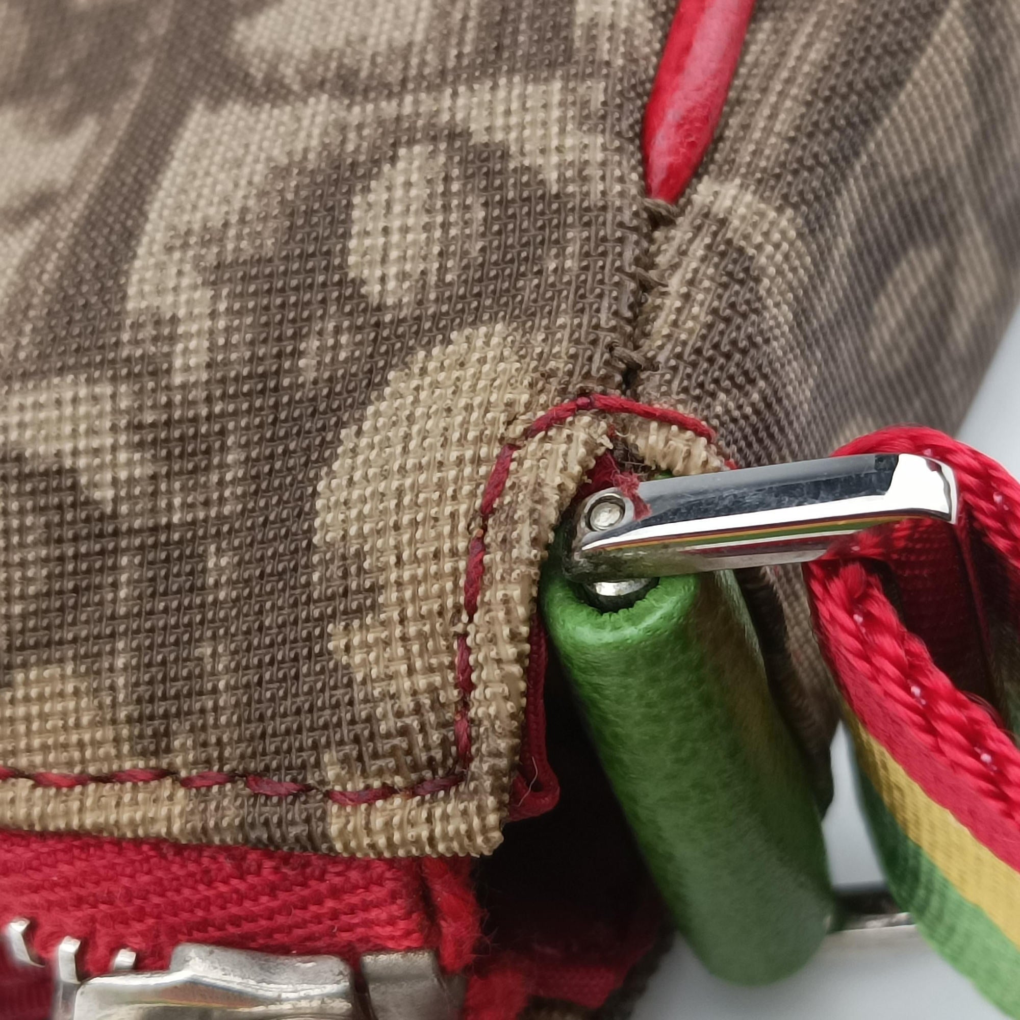 Rasta Trotter Messenger beige×Multicolour PVC coated canvas x leather 05RU 0074ラスタトロッターメッセンジャー ベージュ×マルチカラー PVCコーティングキャンバス×レザー 05RU 0074
