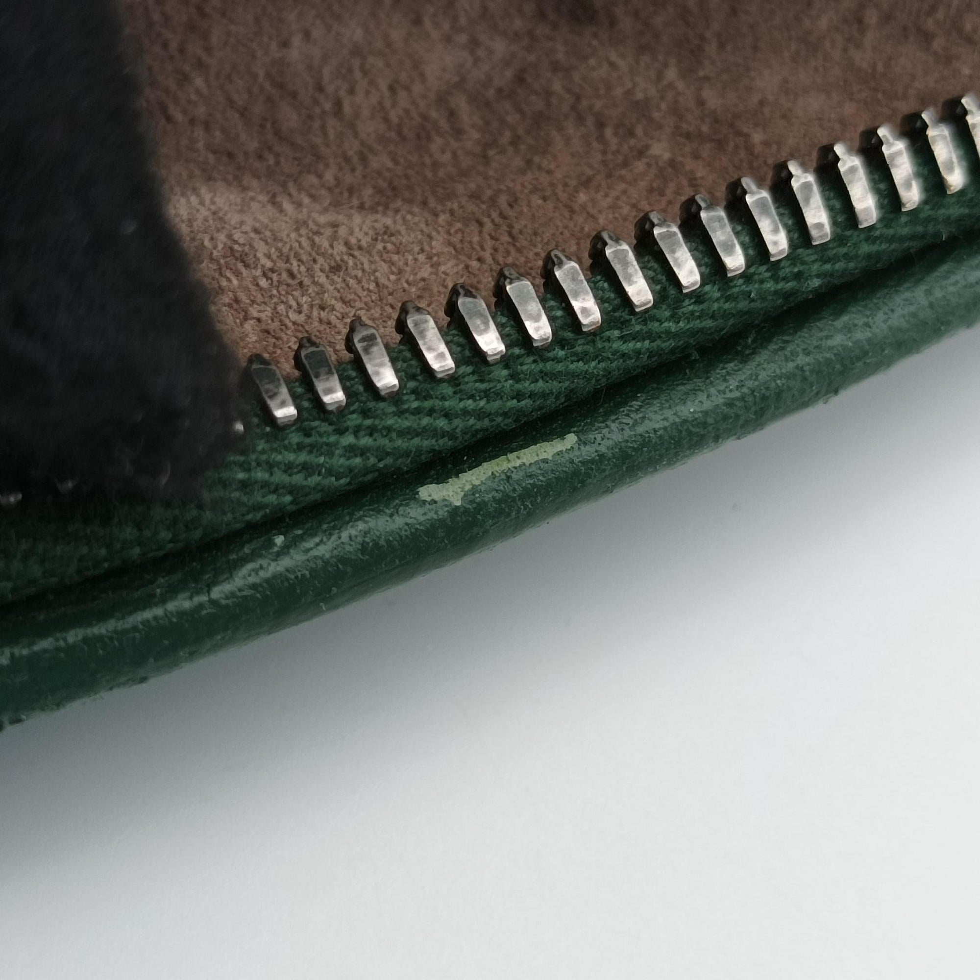 NODINI Intrecciato Green lambskin B03997787Iノディーニ イントレチャート グリーン ラムスキン B03997787I