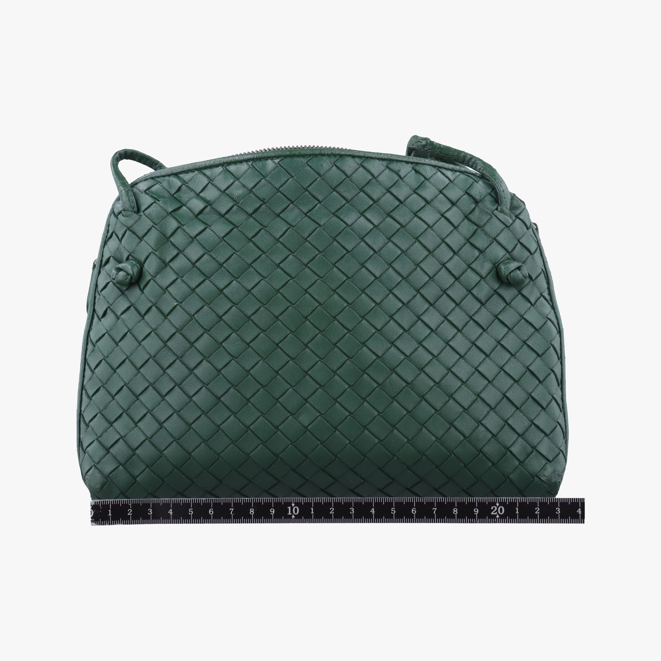 NODINI Intrecciato Green lambskin B03997787Iノディーニ イントレチャート グリーン ラムスキン B03997787I