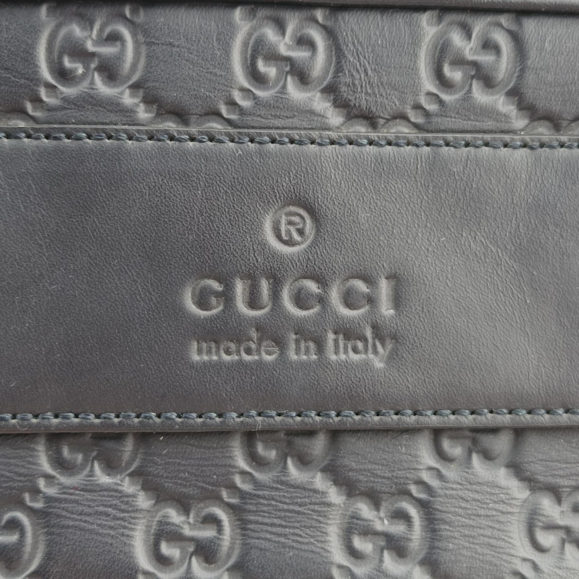 Guccissima Briefcase Business Black Leather 328937 A017540085グッチシマ ブリーフケース ビジネス ブラック レザー 328937 A017540085