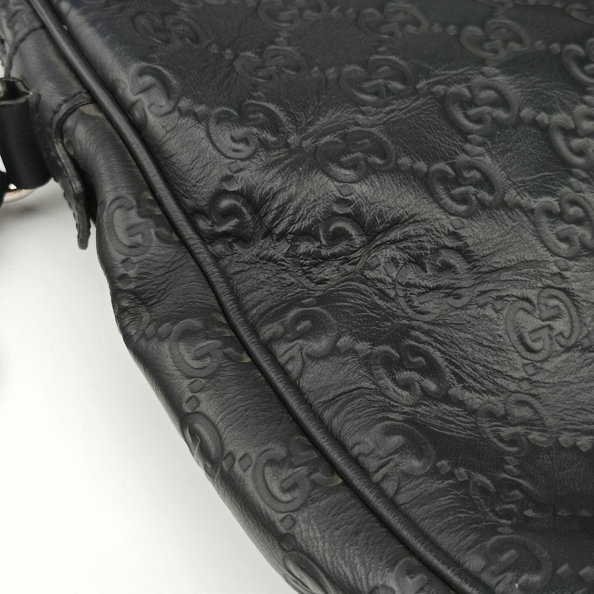 Guccissima Briefcase Business Black Leather 328937 A017540085グッチシマ ブリーフケース ビジネス ブラック レザー 328937 A017540085