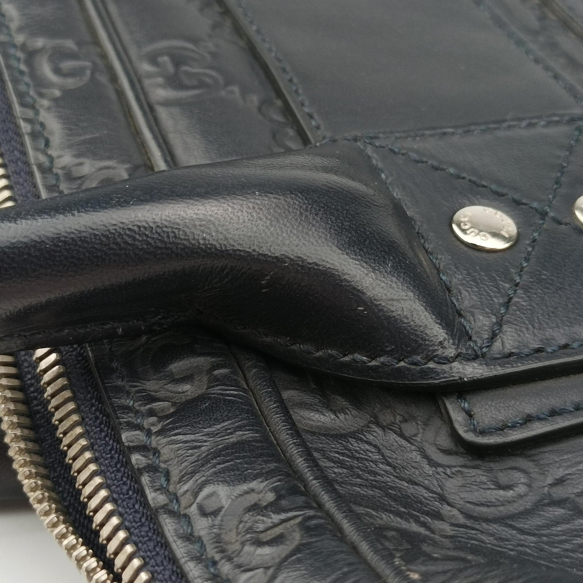 Guccissima Briefcase Business Black Leather 328937 A017540085グッチシマ ブリーフケース ビジネス ブラック レザー 328937 A017540085