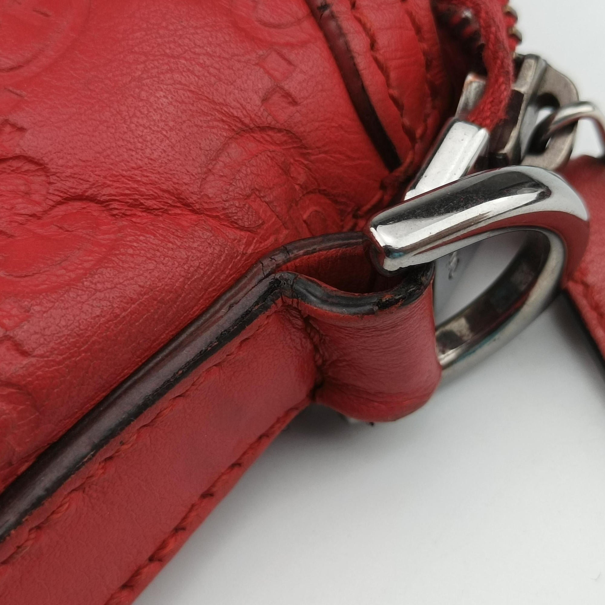GG Charm Top Handle Red Leather 339551 G019638718GGチャーム トップ ハンドル レッド レザー 339551 G019638718