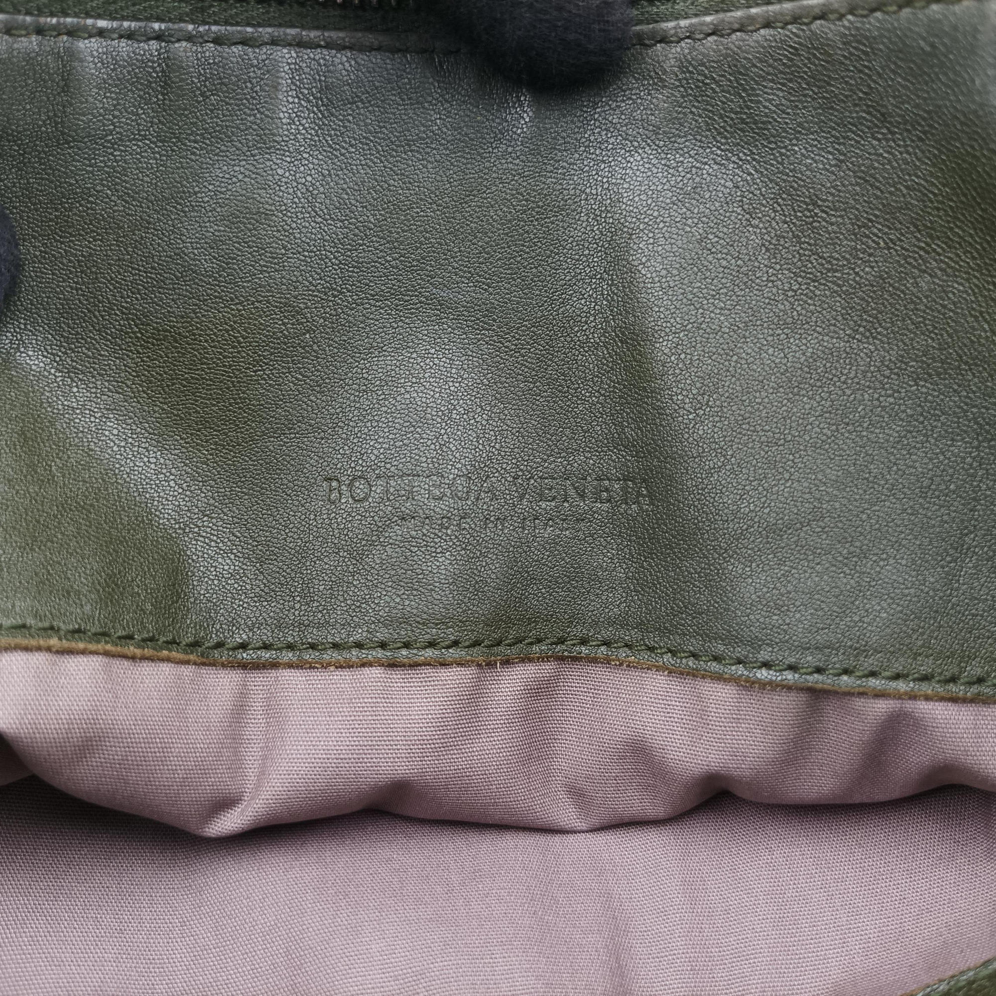 Intrecciato Green lambskin B04842859Vイントレチャート グリーン ラムスキン B04842859V