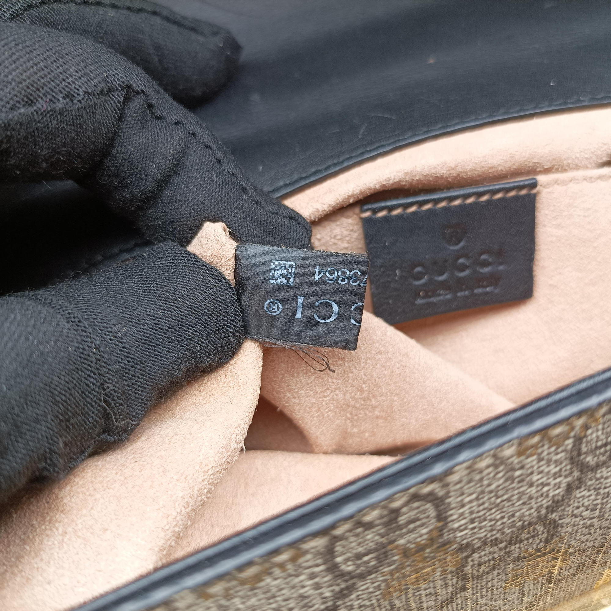 Padlock Brown PVC coated canvas 409487 F023573864パドロック ブラウン PVCコーティングキャンバス 409487 F023573864