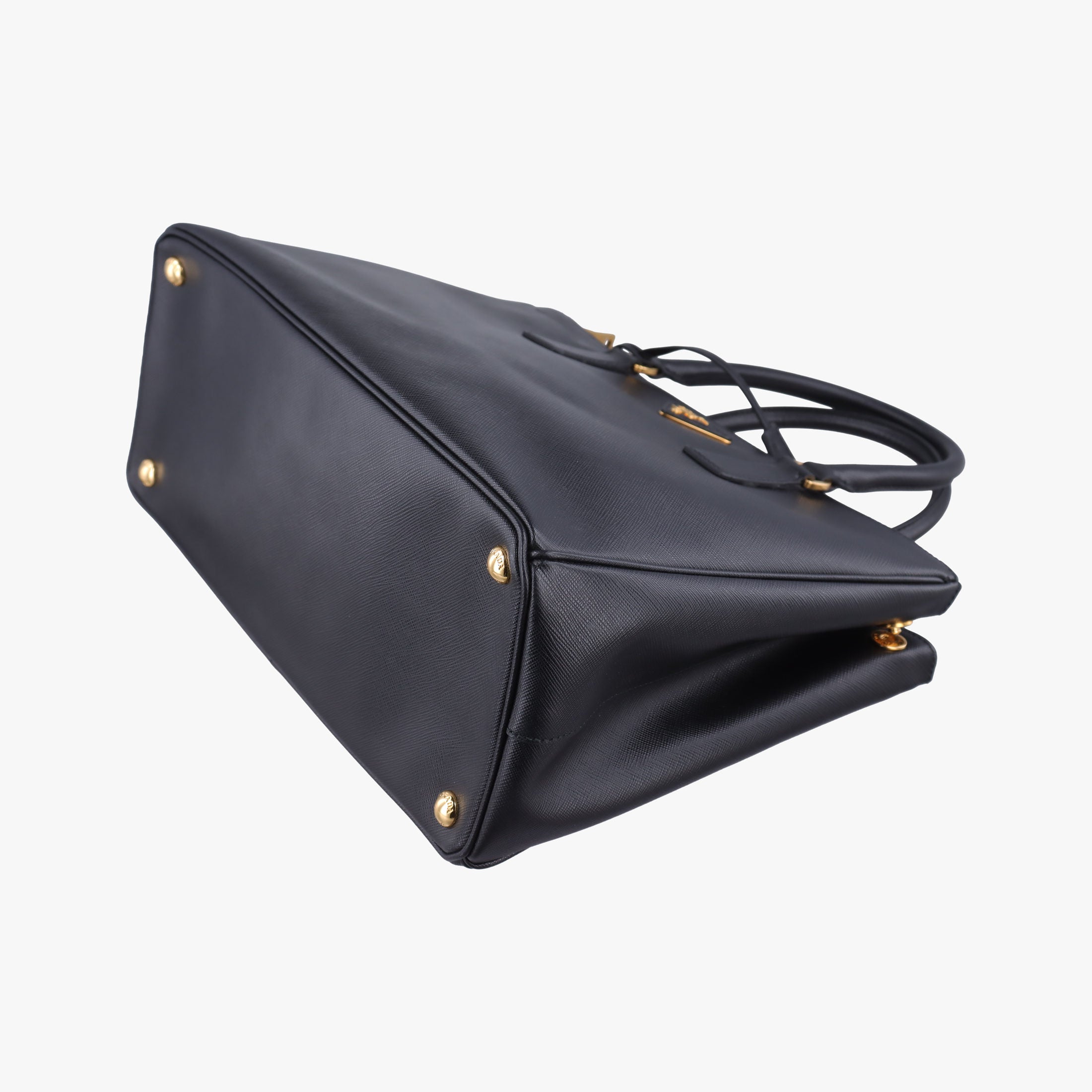 Galleria Black SAFFIANO Leather 1BA274 25ガレリア ブラック サフィアーノレザー 1BA274 25