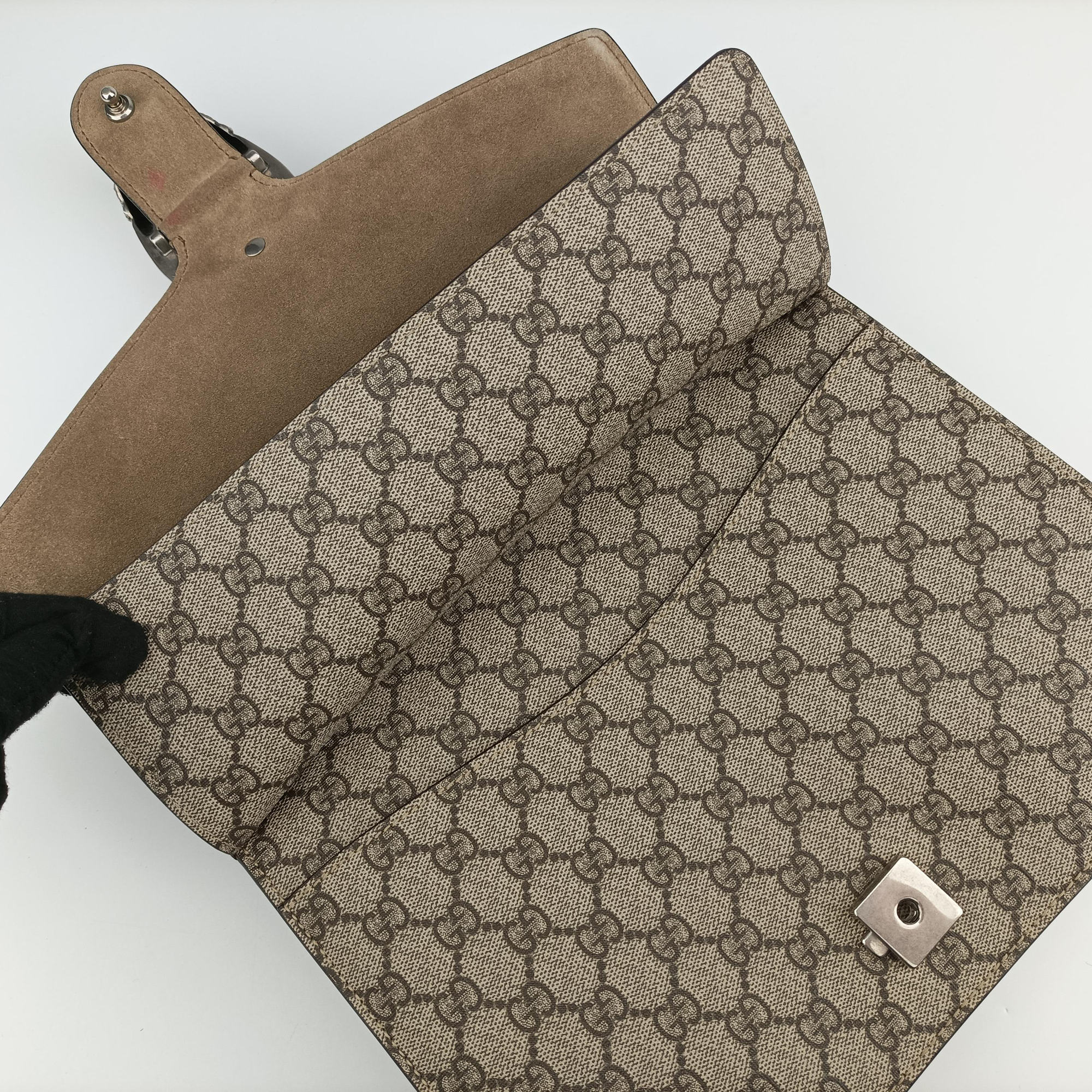 Dionysus Brown PVC coated canvas x Suede 403348 G021824389ディオニュソス ブラウン PVCコーティングキャンバス x スエード 403348 G021824389