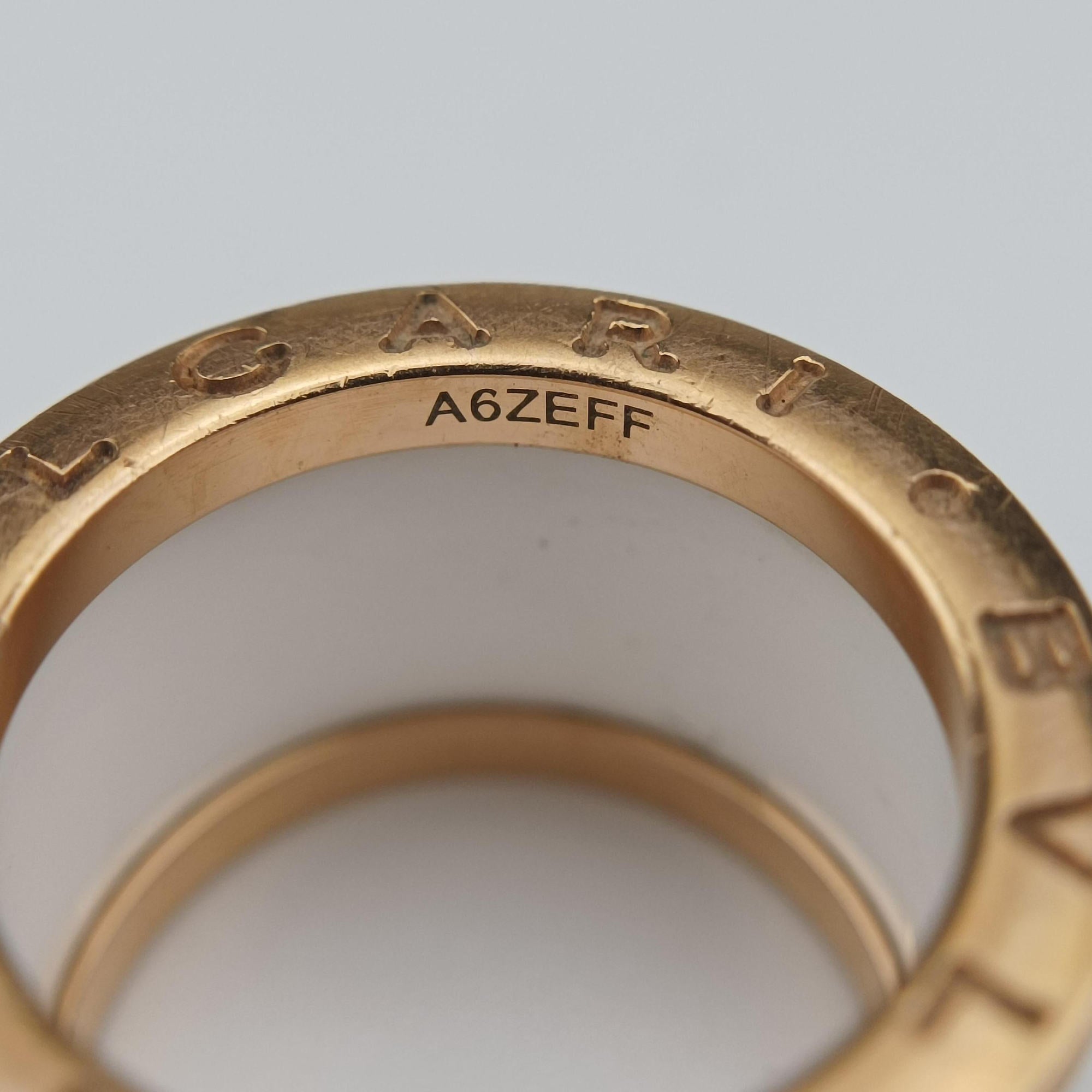 B-zero1 White×golden AU750 345830 A6ZEFFビーゼロワン ホワイト×ゴールド AU750 345830 A6ZEFF