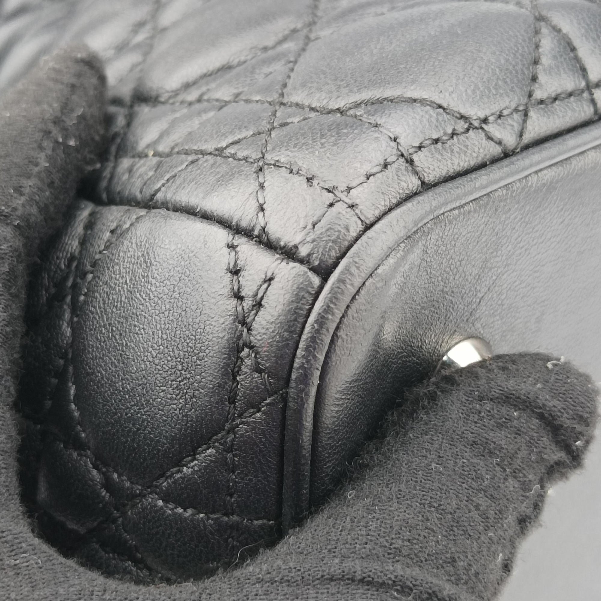 Lady Dior Black lambskin 26-MA-0120レディディオール ブラック ラムスキン 26-MA-0120