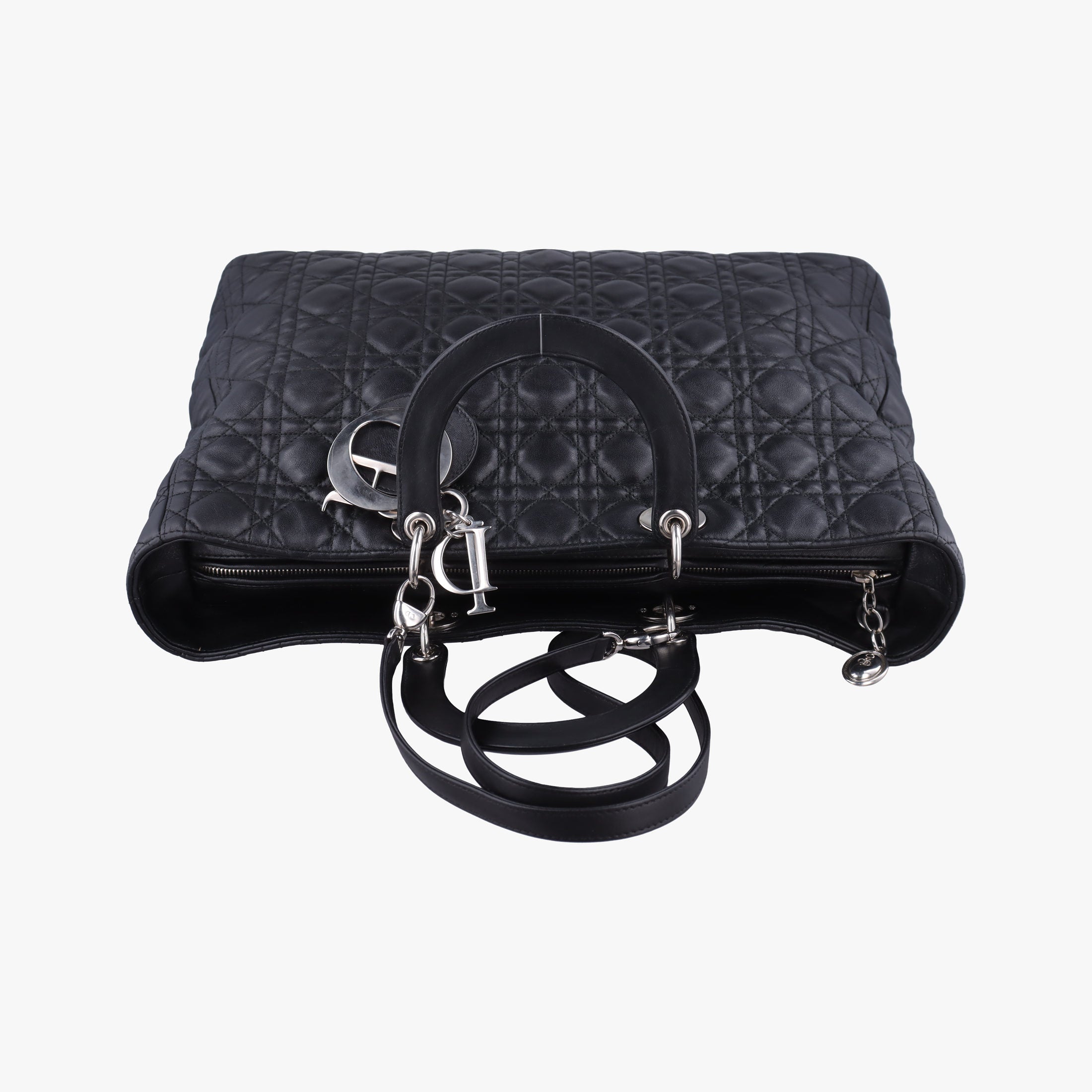 Lady Dior Black lambskin 26-MA-0120レディディオール ブラック ラムスキン 26-MA-0120