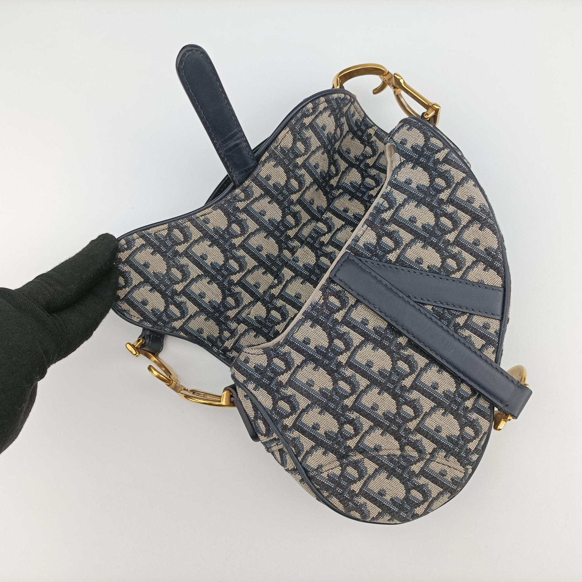Saddle Navy Jacquard 05-RU-0169サドル ブルーブラック ジャガード 05-RU-0169