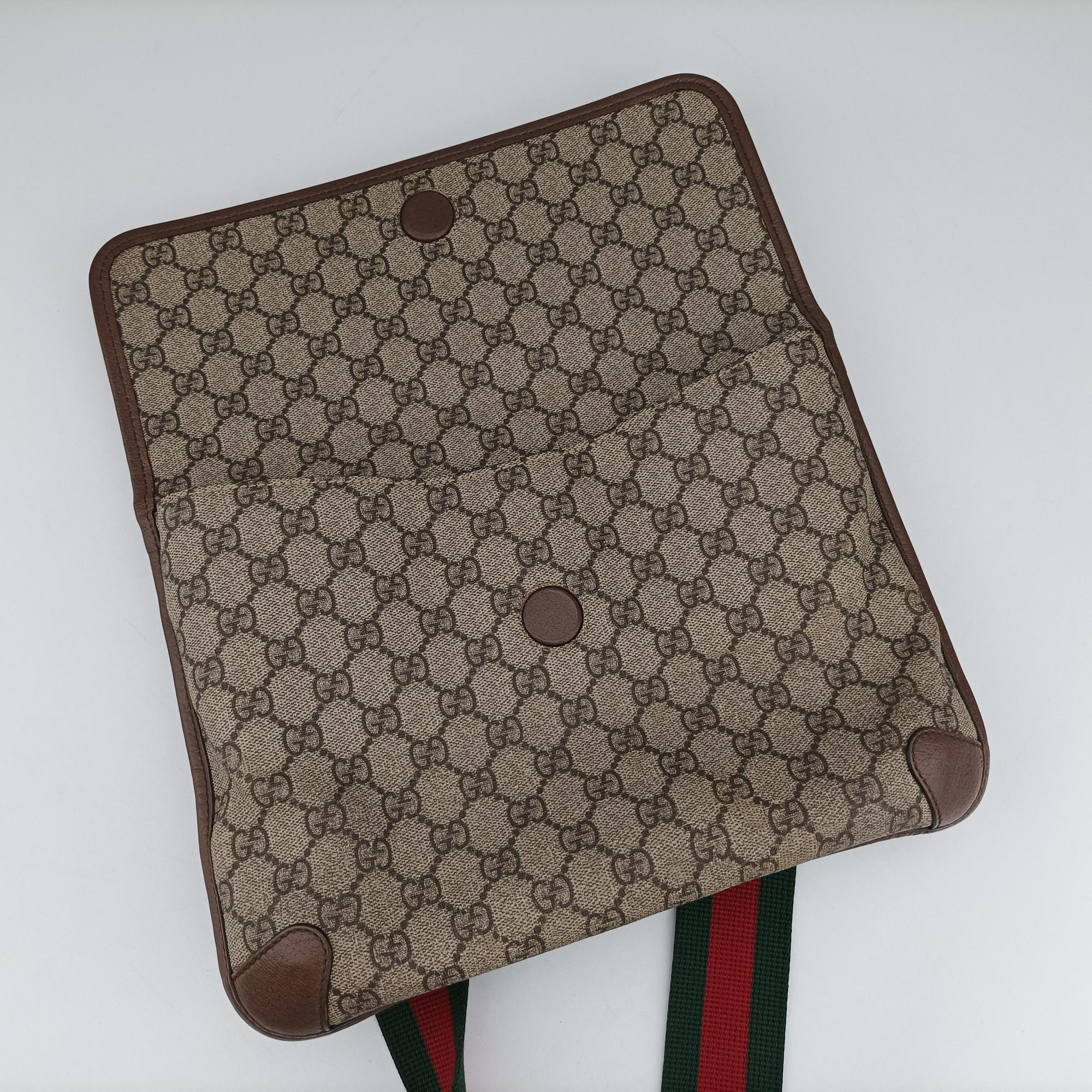 NEO VINTAGE GG Supreme Beige×red×green PVC coated canvas 495654 G027450940ネオ ヴィンテージ GGスプリーム ベージュ×レッド×グリーン PVCコーティングキャンバス 495654 G027450940
