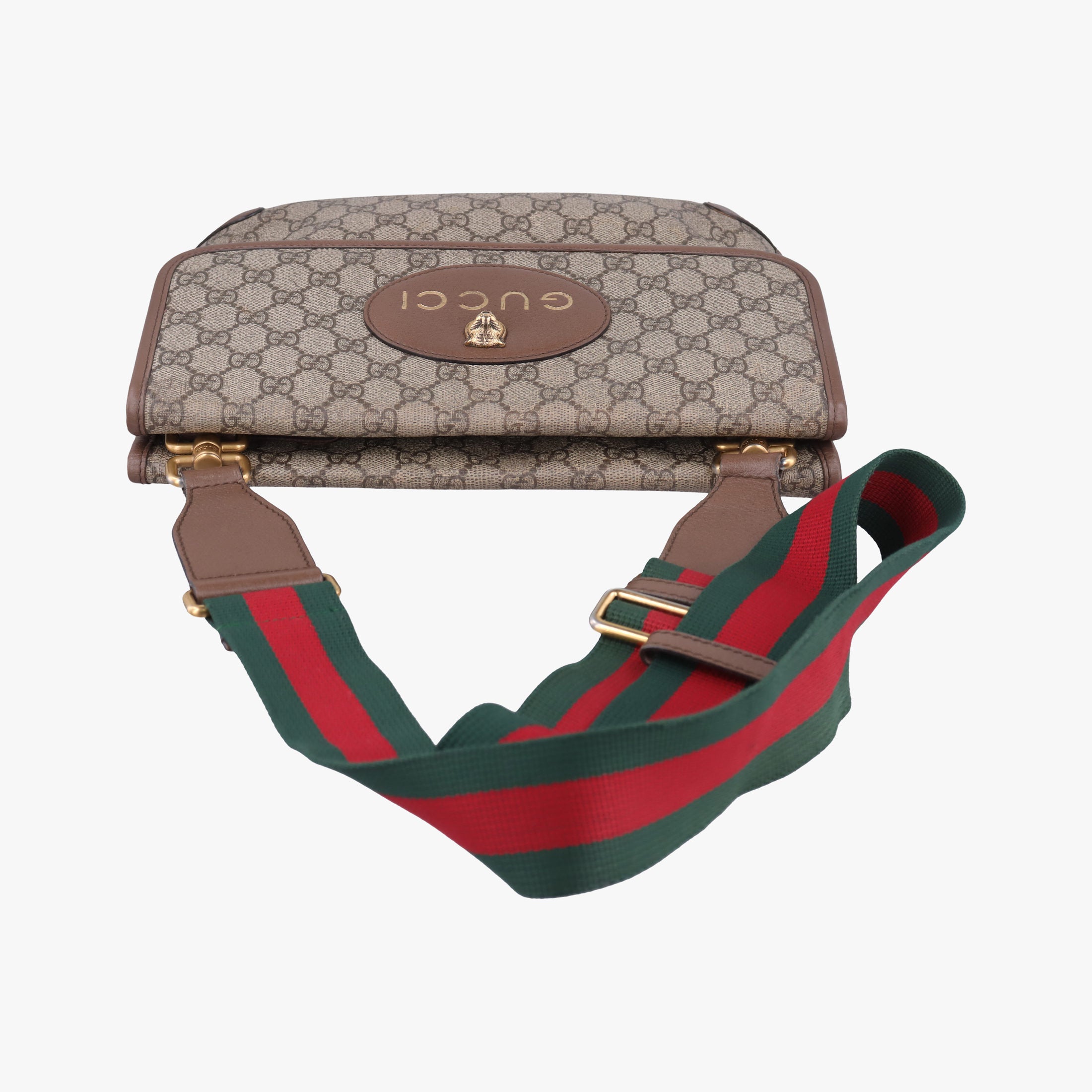 NEO VINTAGE GG Supreme Beige×red×green PVC coated canvas 495654 G027450940ネオ ヴィンテージ GGスプリーム ベージュ×レッド×グリーン PVCコーティングキャンバス 495654 G027450940