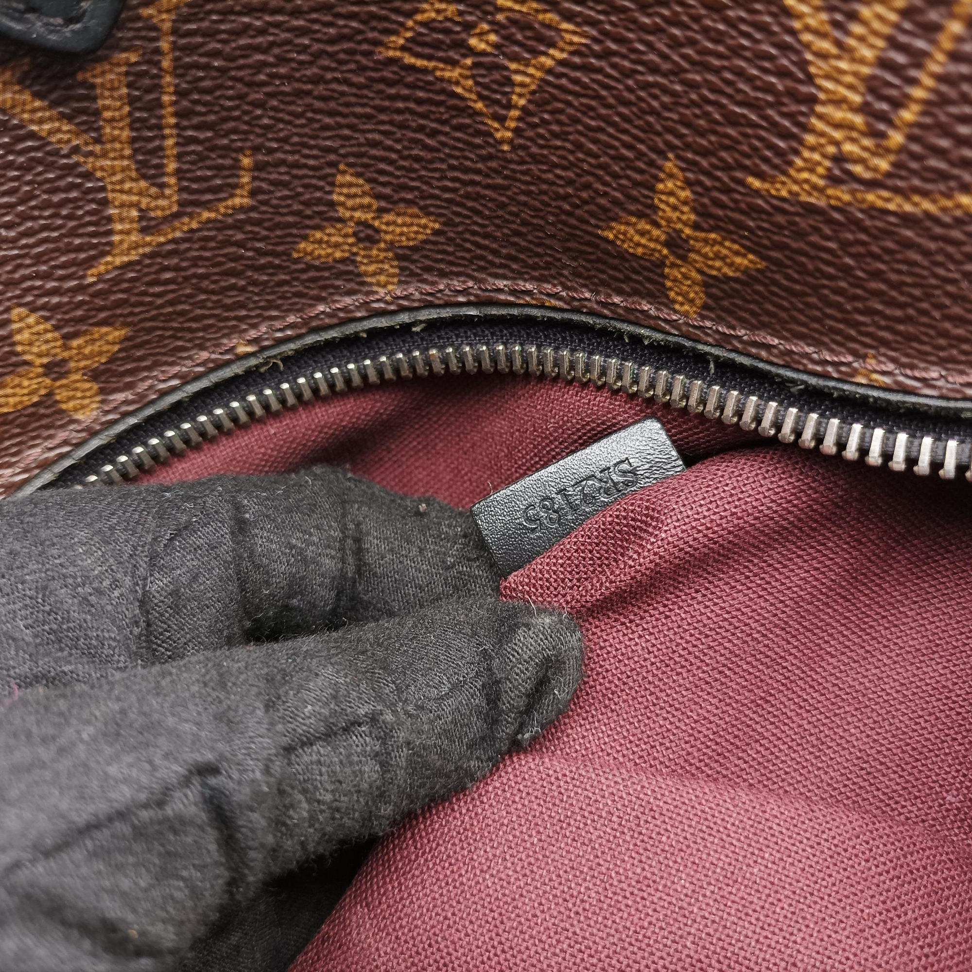 PALK Brown×black Monogram MACASSAR×calf leather M40637 SR2185パルク モノグラム/ブラウン×ブラック モノグラム マカサー×カーフレザー M40637 SR2185