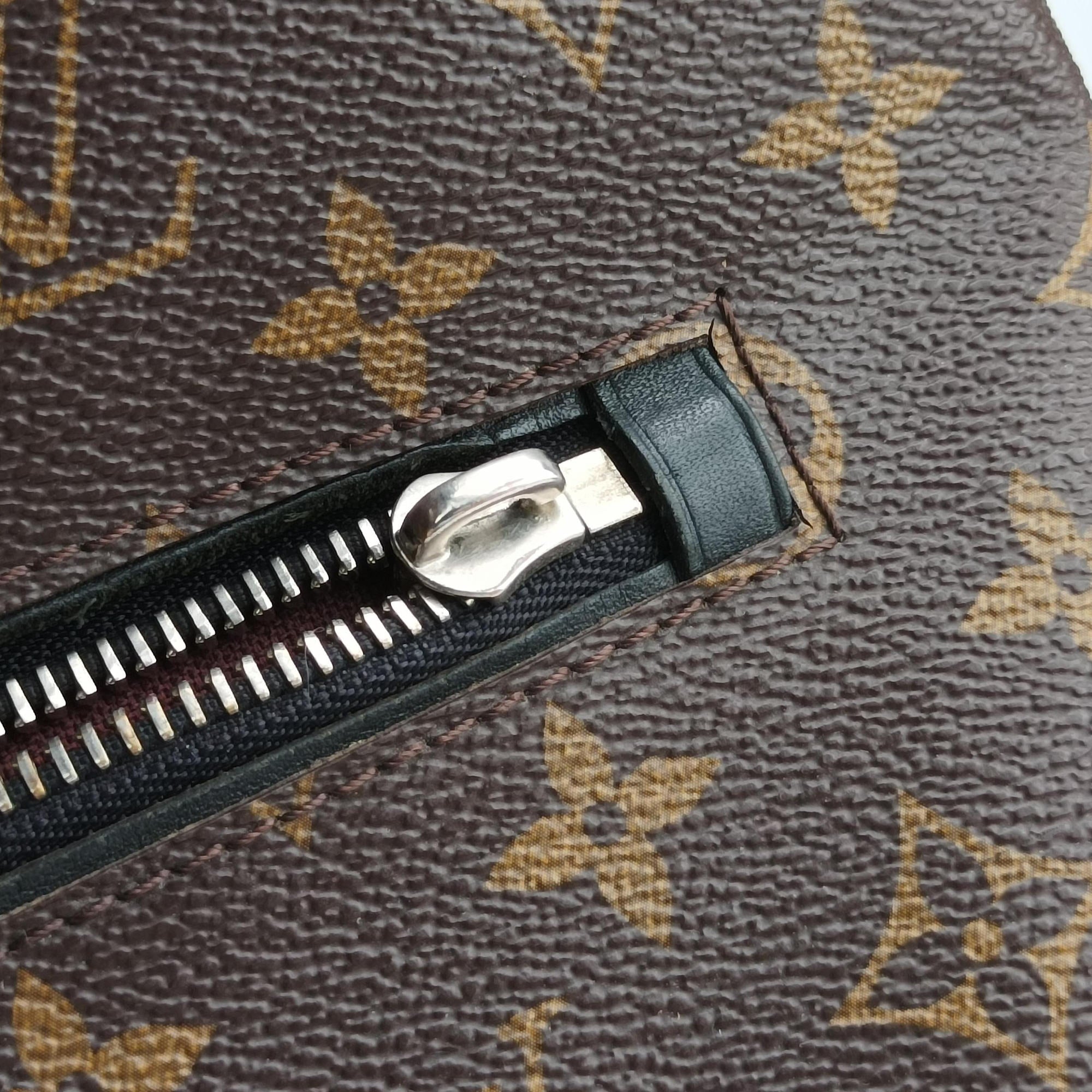 PALK Brown×black Monogram MACASSAR×calf leather M40637 SR2185パルク モノグラム/ブラウン×ブラック モノグラム マカサー×カーフレザー M40637 SR2185