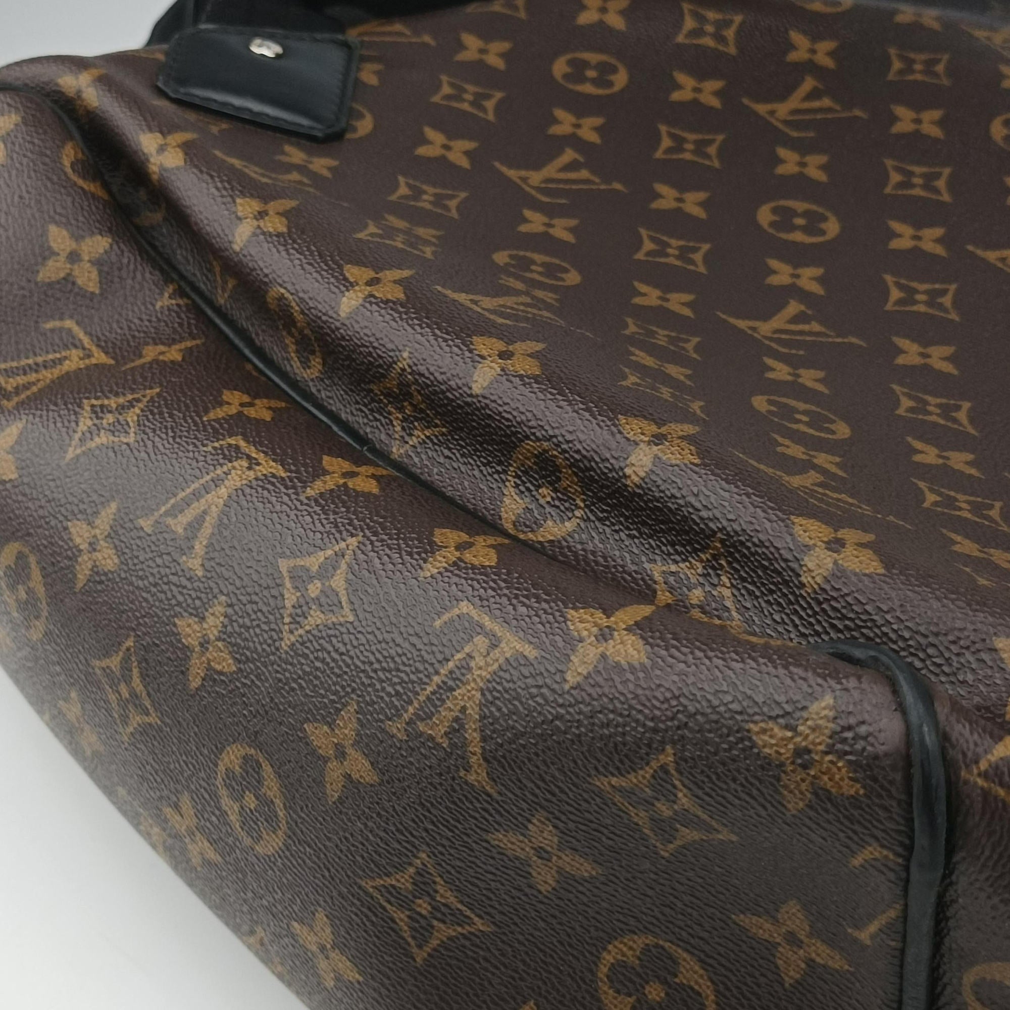 PALK Brown×black Monogram MACASSAR×calf leather M40637 SR2185パルク モノグラム/ブラウン×ブラック モノグラム マカサー×カーフレザー M40637 SR2185