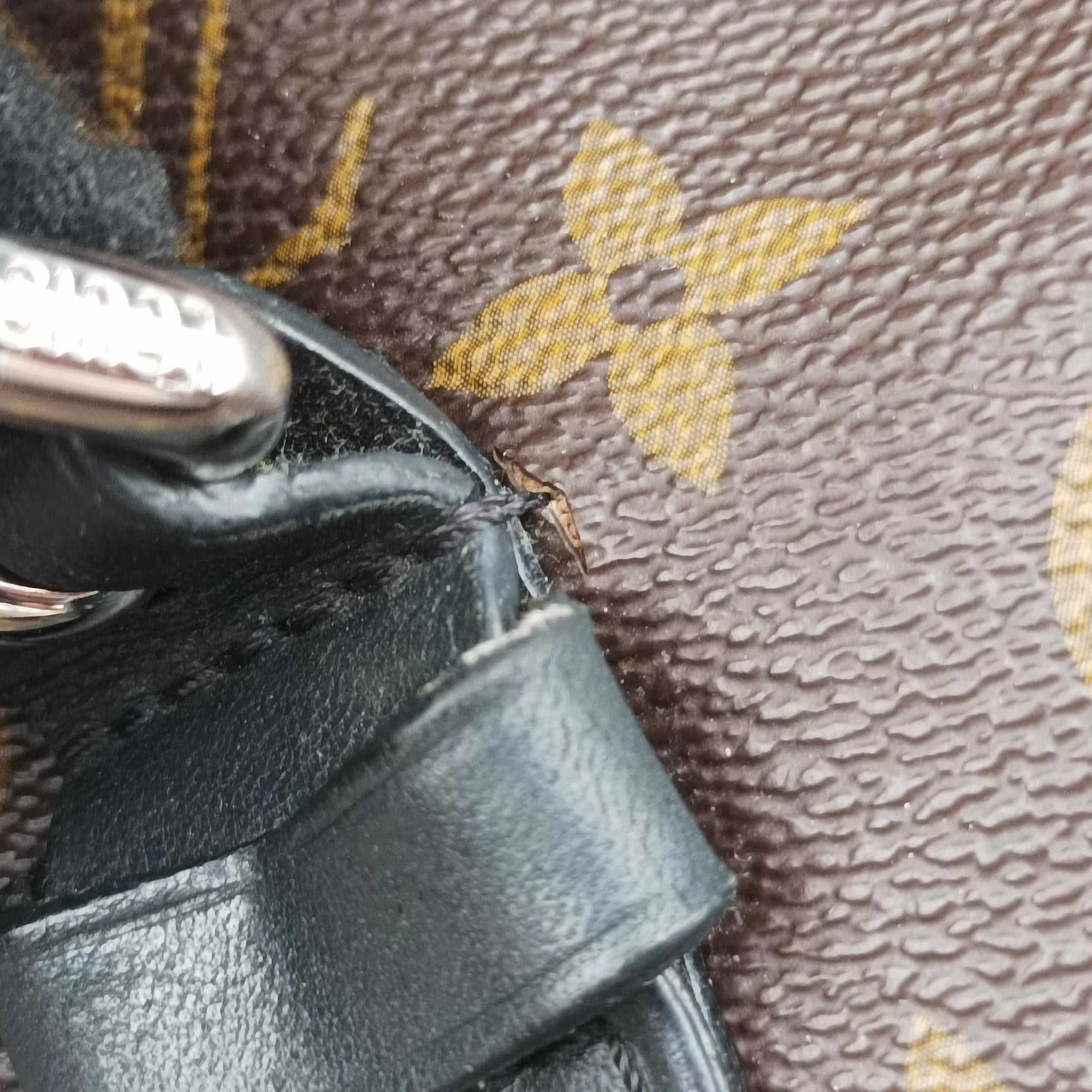 PALK Brown×black Monogram MACASSAR×calf leather M40637 SR2185パルク モノグラム/ブラウン×ブラック モノグラム マカサー×カーフレザー M40637 SR2185