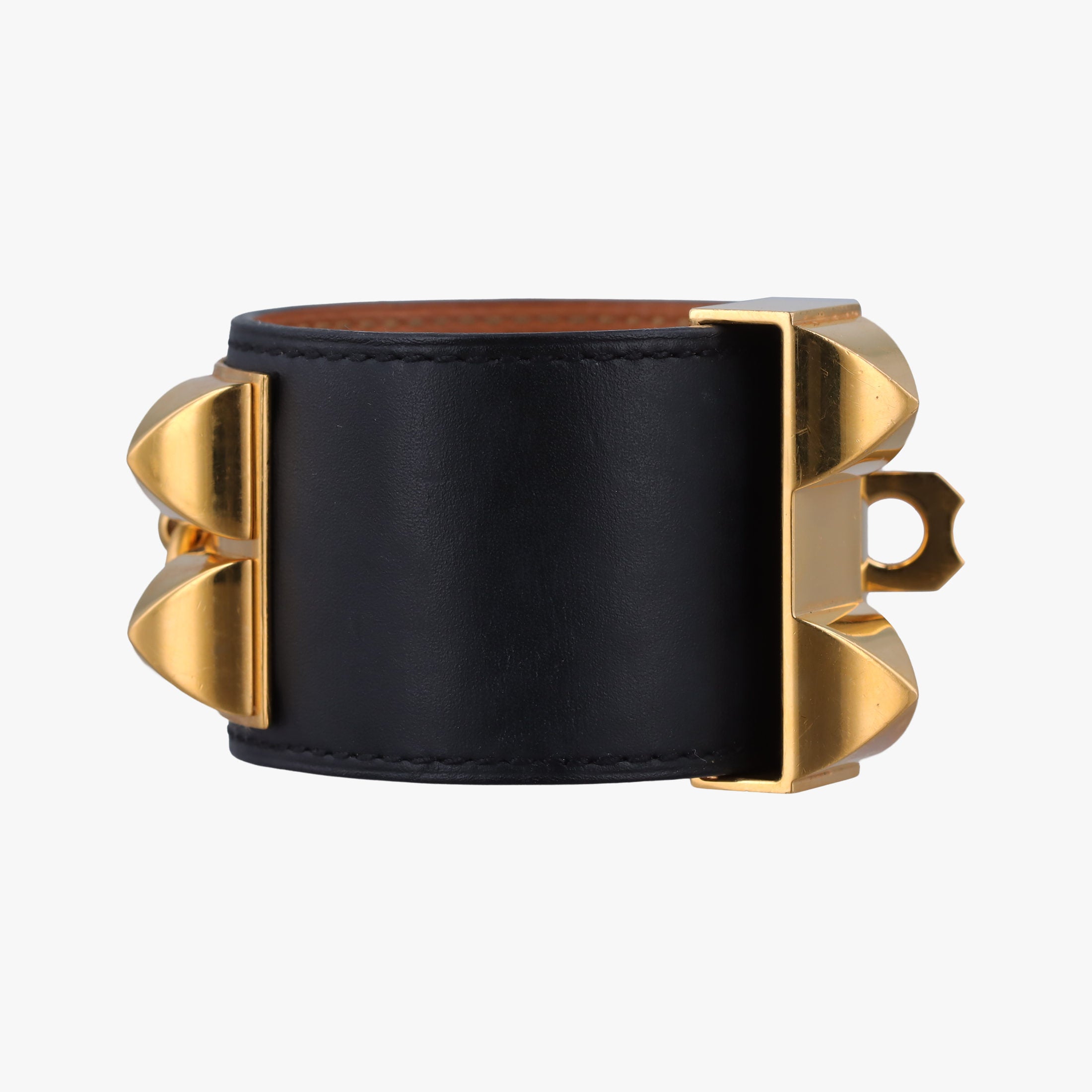 Collier de Chien Black×Golden Leather × GP S SI▢Qコリエ ド シアン ブラック×ゴールド レザー×GP S SI▢Q
