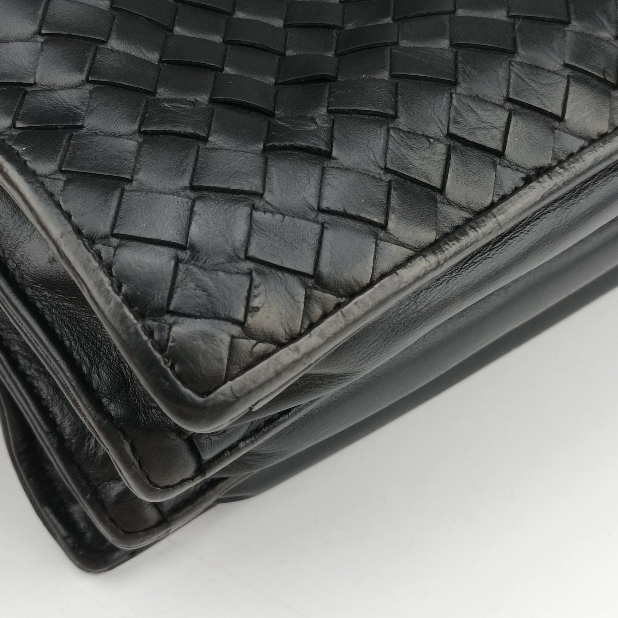 Intrecciato Black lambskin B03022448Uイントレチャート ブラック ラムスキン B03022448U
