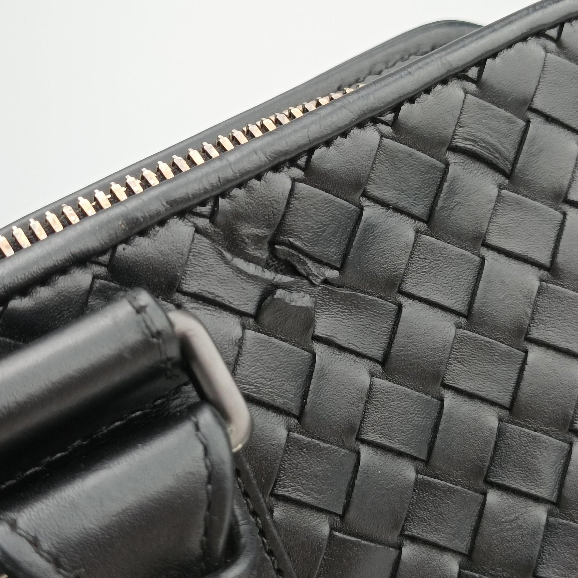Intrecciato Black lambskin B03022448Uイントレチャート ブラック ラムスキン B03022448U