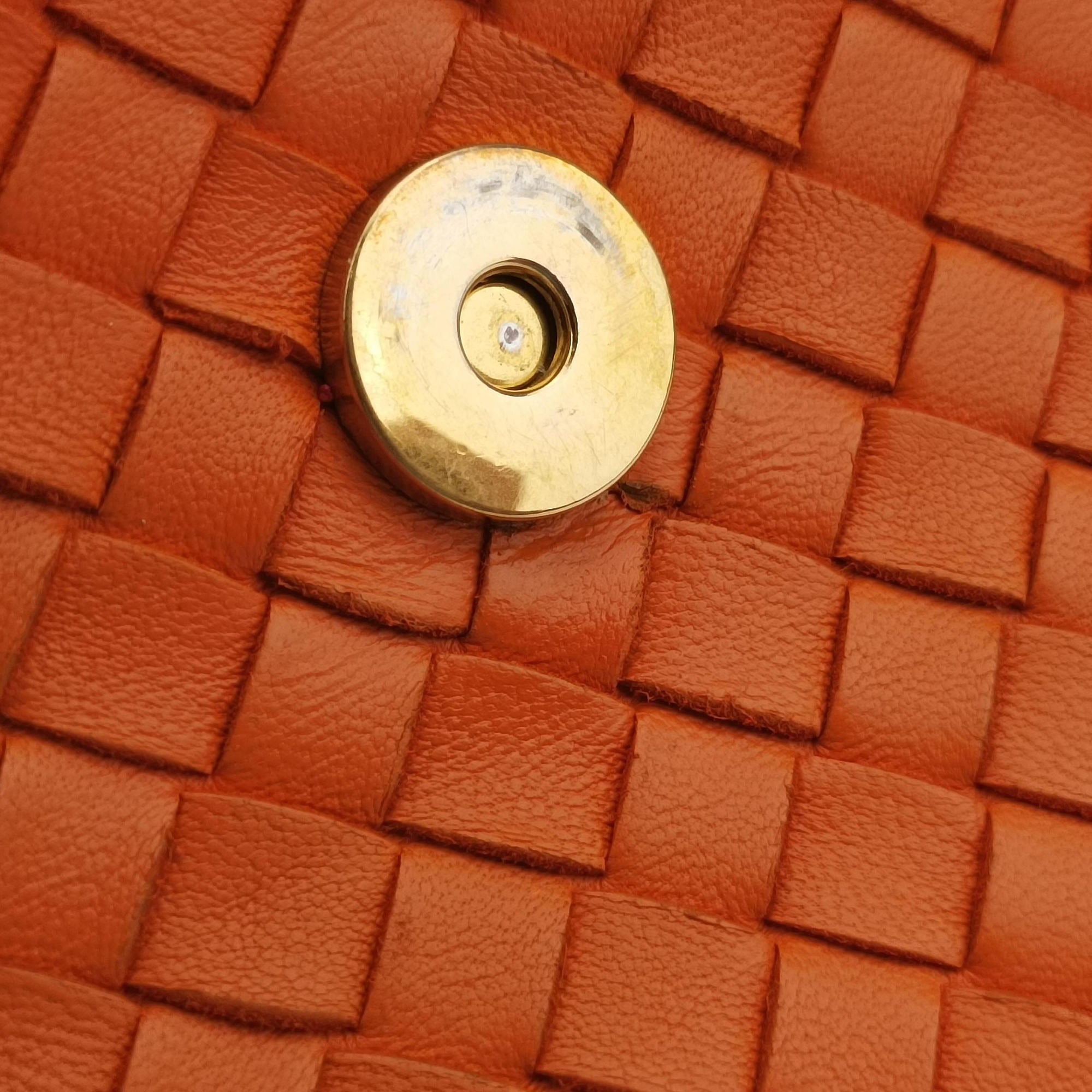 Intrecciato Olimpia Orange lambskin B08467521Iイントレチャート オリンピア オレンジ ラムスキン B08467521I