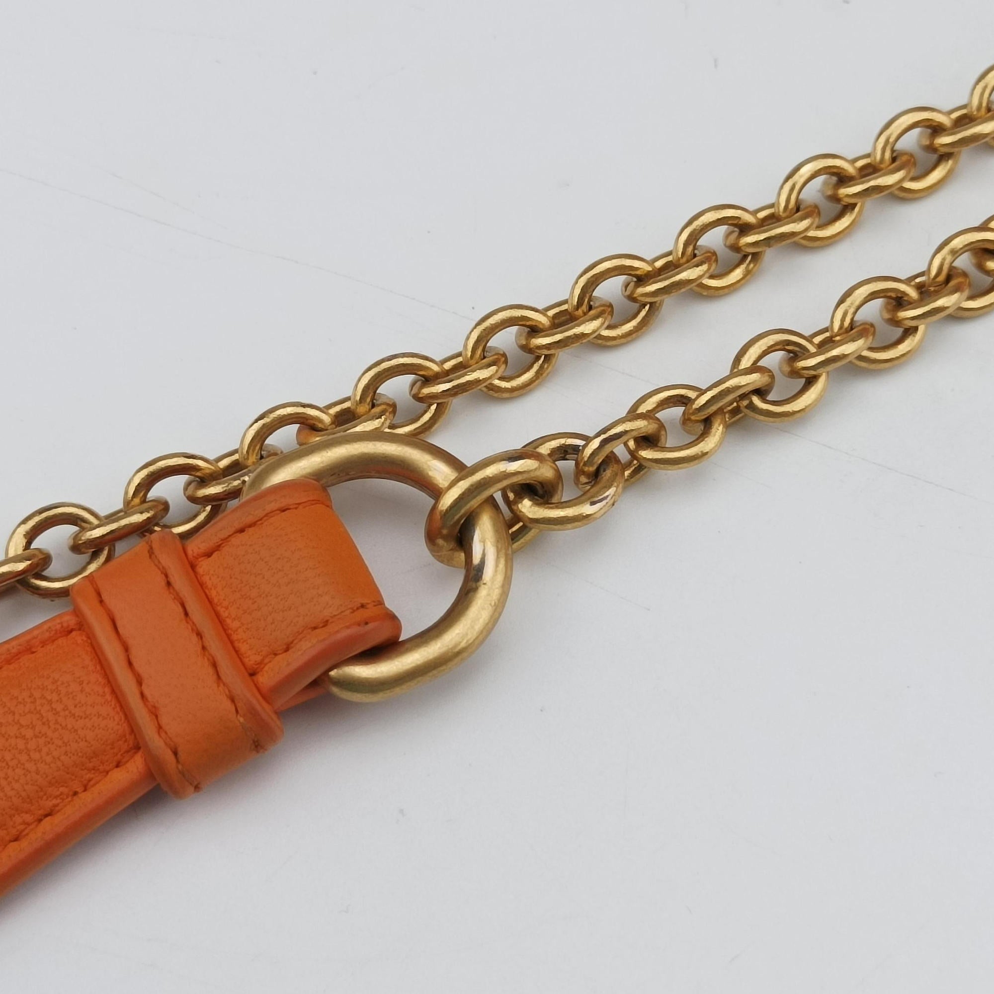 Intrecciato Olimpia Orange lambskin B08467521Iイントレチャート オリンピア オレンジ ラムスキン B08467521I