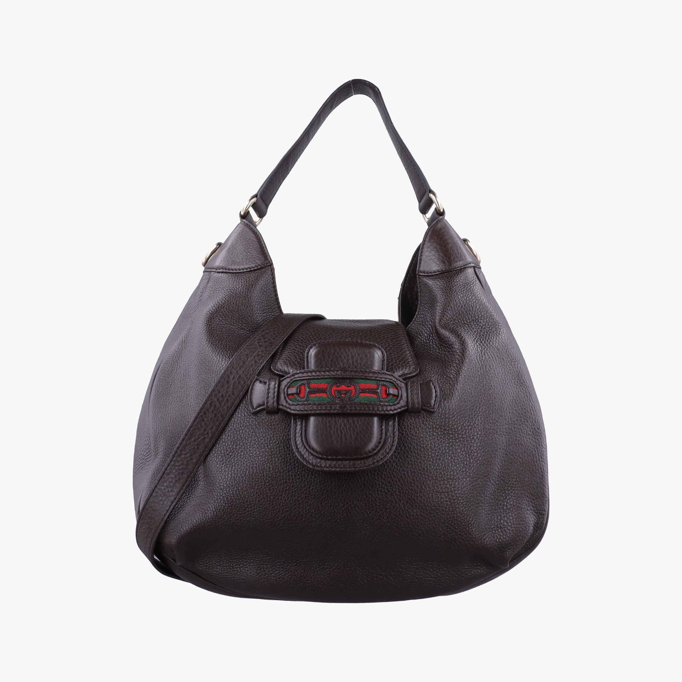 Dressage Web Hobo Brown leather 296851 H012335027ドレスセージ ウェブ ホーボー ブラウン レザー 296851 H012335027